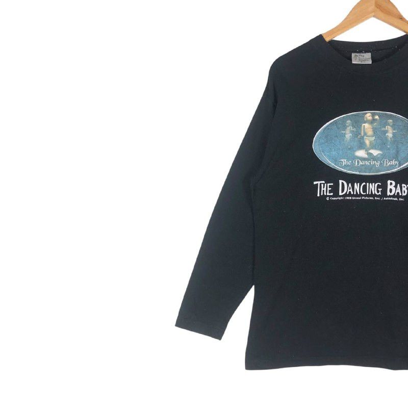Band Tees × Vintage Vintage The Dancing Baby 1999 Unreal Picture L/S T-Shirt Size US M / EU 48-50 / 2 - 3 Thumbnail