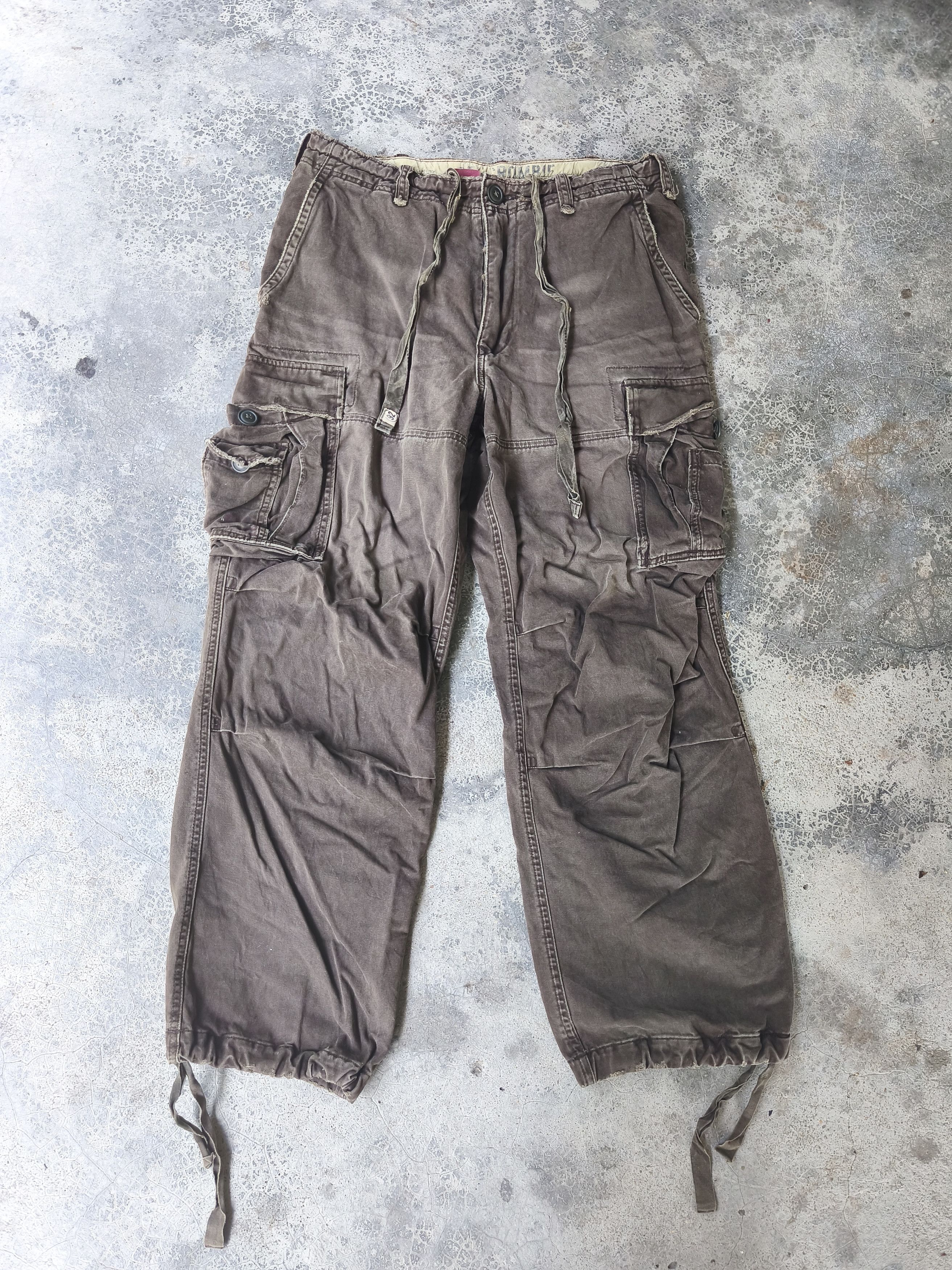 Abercrombie & Fitch Vintage Abercrombie and fitch Brown Cargo Pants Size US 35 - 1 Thumbnail