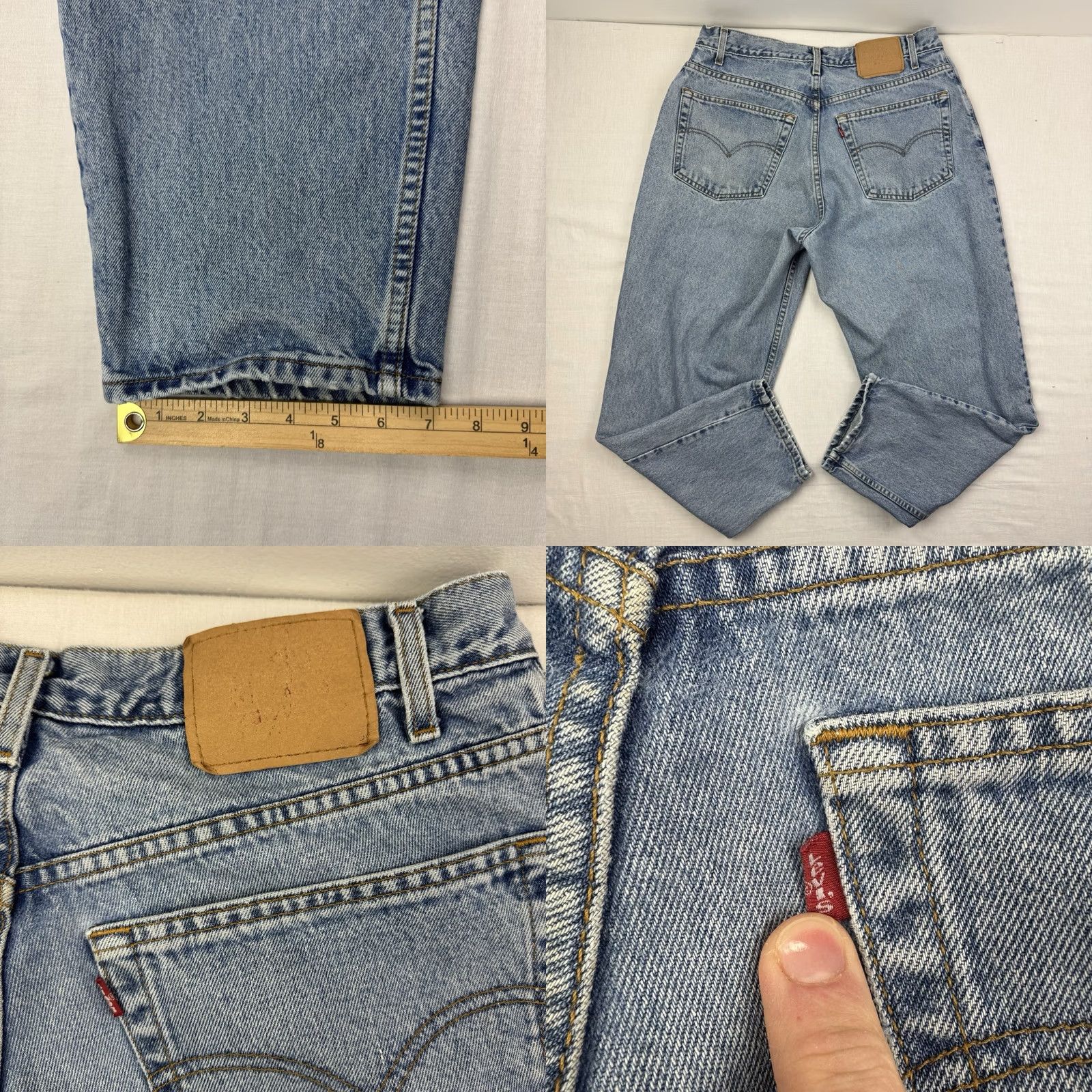 Levi's VINTAGE Levis 560 Loose Tapered Pants Adult 36x30 Blue 90s American Red Tab Mens Hipster Size US 36 / EU 52 - 9 Thumbnail