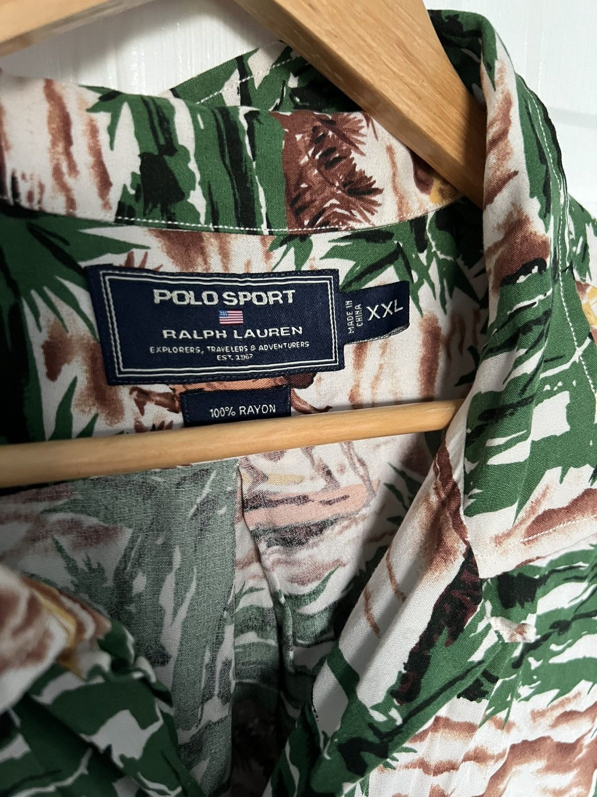 Polo Ralph Lauren Vintage Ralph Lauren Polo Sport Camp Shirt Size US XXL / EU 58 / 5 - 7 Thumbnail