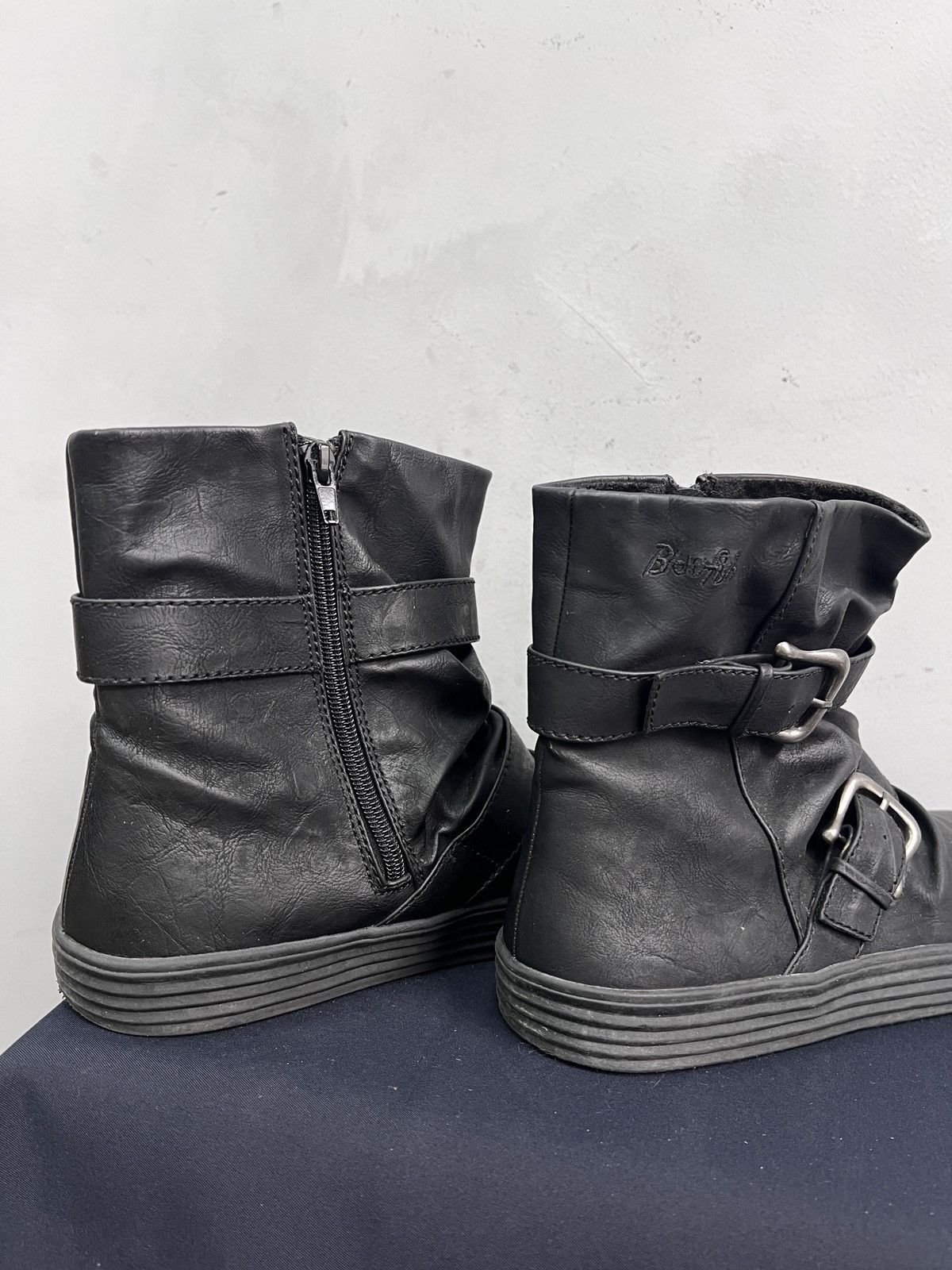 ASH Opium belted leather gothic boots rick owens style japanese Size US 7 / EU 40 - 10 Thumbnail