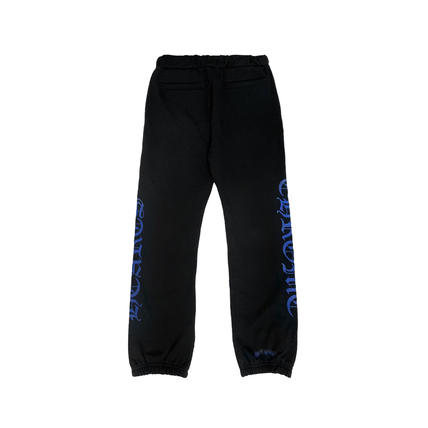 Chrome Hearts Chrome Hearts Blue Horseshoe Script Black Sweatpants Size 36" / US 14 / IT 50 - 2 Thumbnail