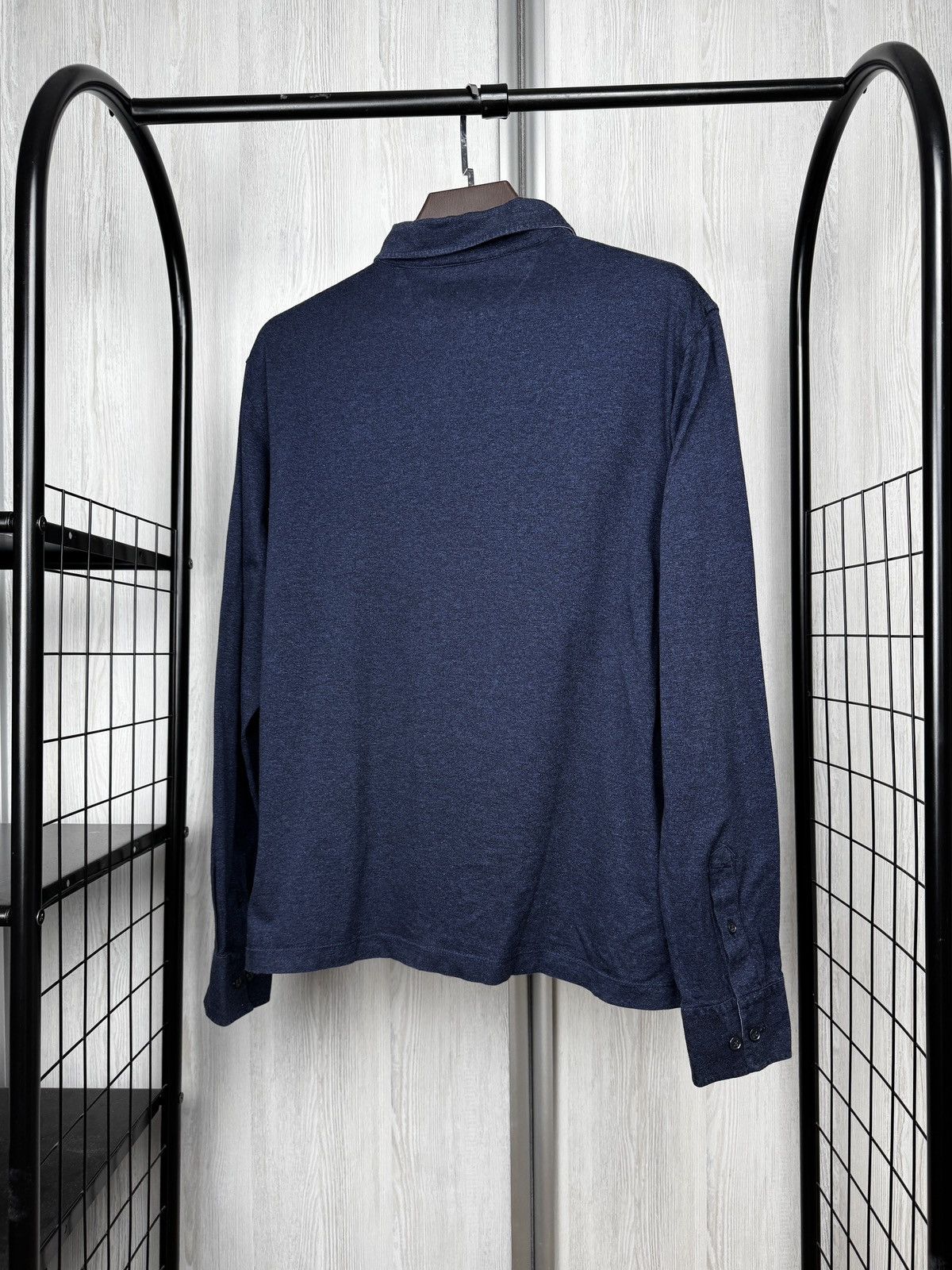 Hackett Hackett London Cotton Filafil Slim Fit LongSleeve Polo Rugby Size US XL / EU 56 / 4 - 8 Thumbnail
