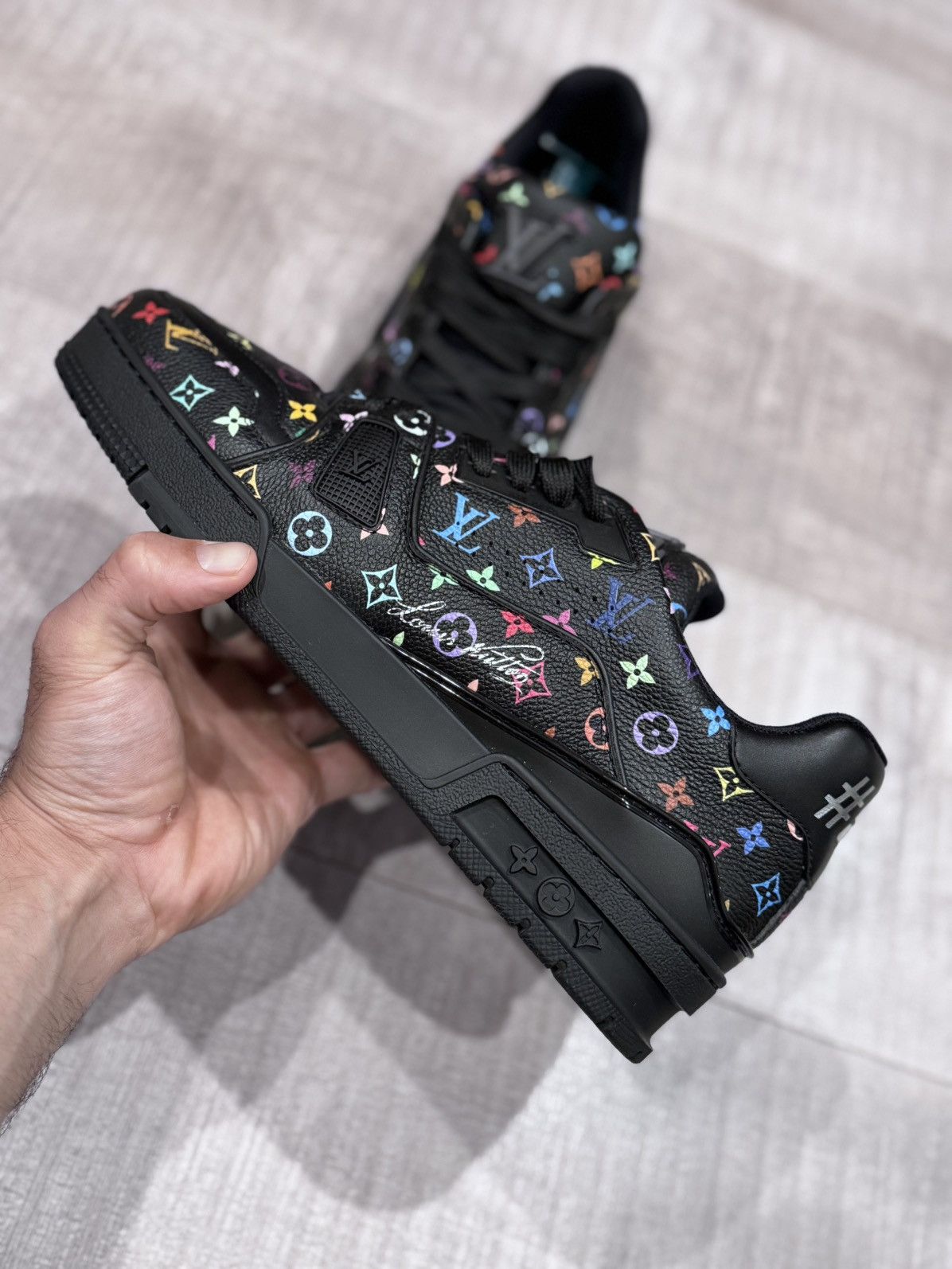 Louis Vuitton LV x TM LV Trainer Sneaker Size US 7 / EU 40 - 8 Thumbnail