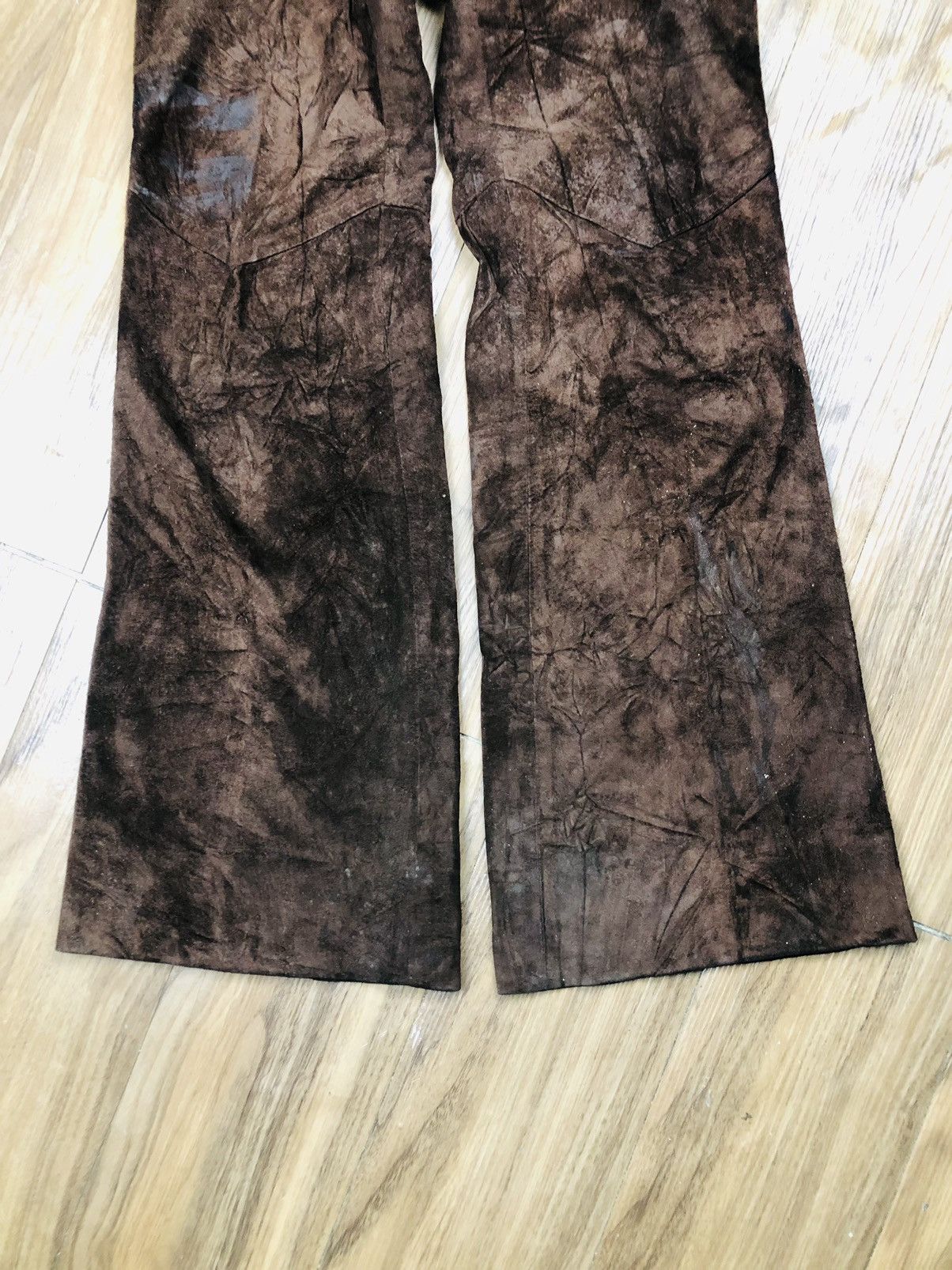 If Six Was Nine Rare Canadiaz Suede Leather Pants Flare (38) Size US 30 / EU 46 - 4 Thumbnail