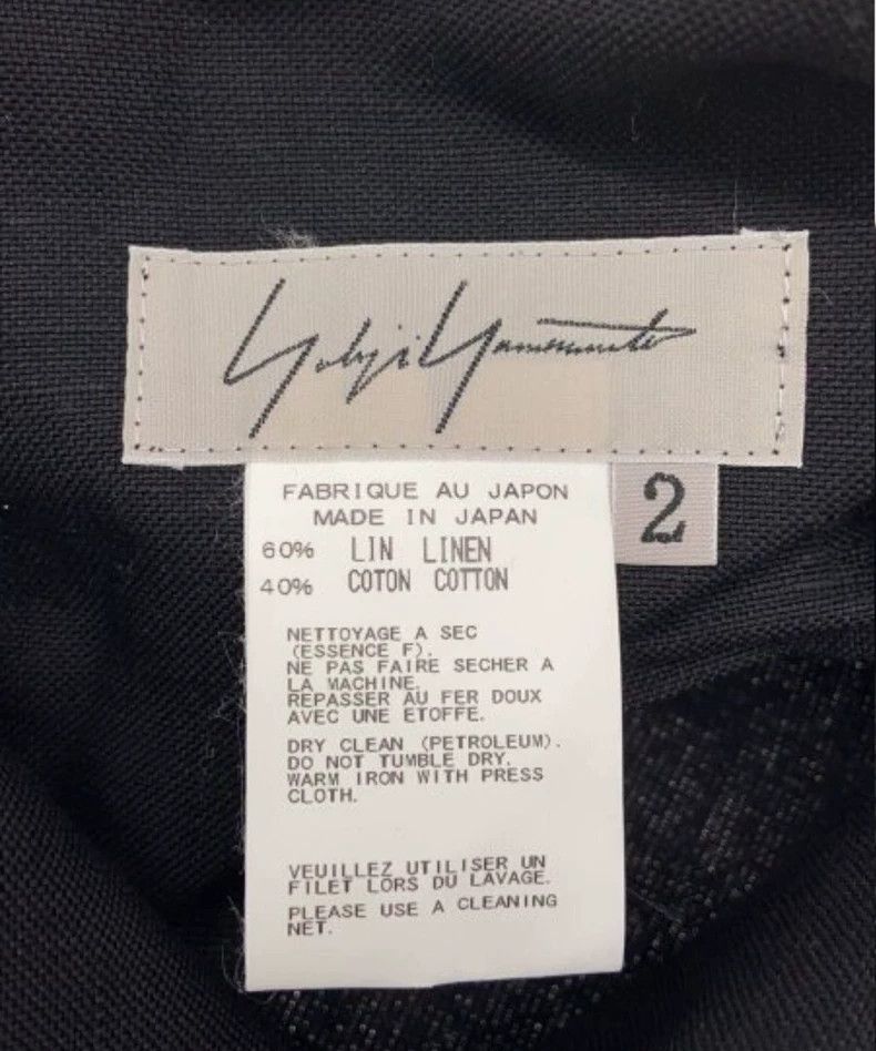 Yohji Yamamoto Yohji Yamamoto Black skirt with slit at the back skirt Size 25" / US 0 / IT 36 - 4 Thumbnail
