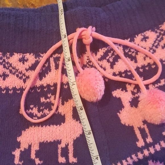 Betsey Johnson Betsey Johnson Holiday Fuzzy Hot Pink & Blue Deer Graphic Sl Size 27" / US 4 / IT 40 - 8 Thumbnail