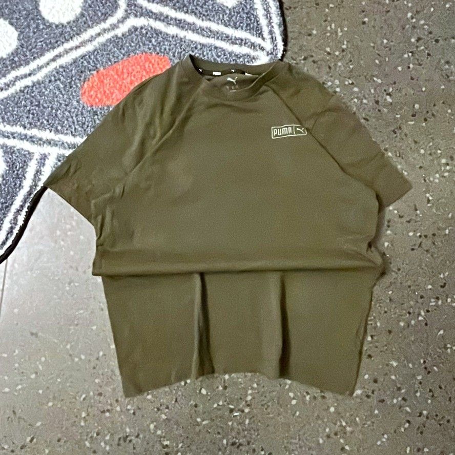 Japanese Brand Puma Olive T-Shirt Size S Size US S / EU 44-46 / 1 - 1 Thumbnail