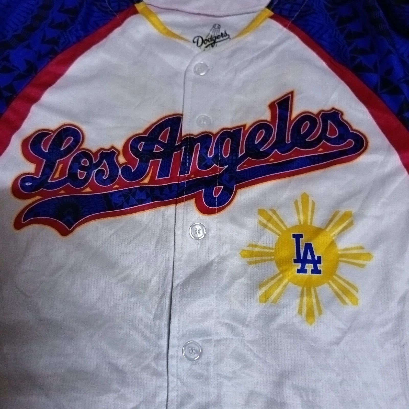 MLB LA Dodgers Filipino Heritage Night Pilipinas Baseball Jersey Size US M / EU 48-50 / 2 - 3 Thumbnail