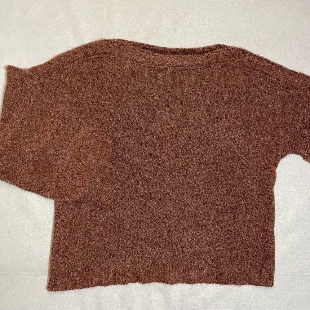 Other NWT New $98 Max Studio Bubble Sleeve Rose Sweater Size L Size L / US 10 / IT 46 - 8 Thumbnail