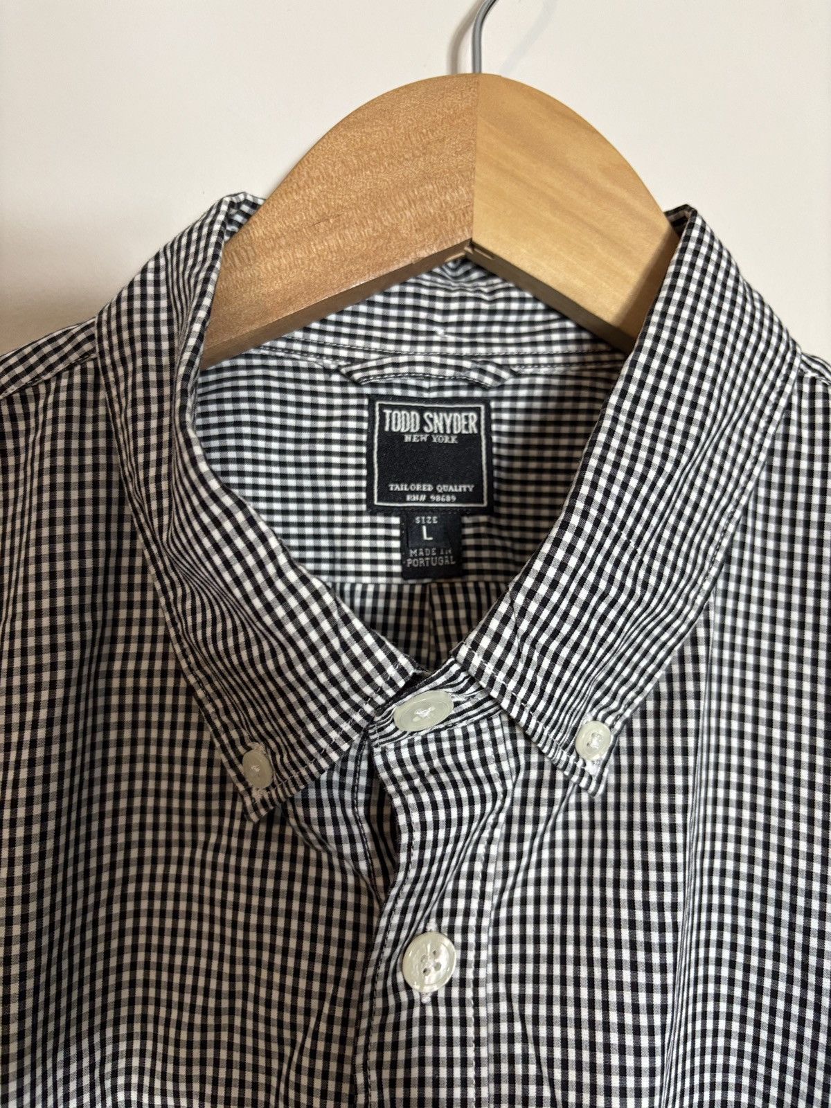 Todd Snyder Todd Snyder Gingham Short Sleeve Button Down Shirt Large Size US L / EU 52-54 / 3 - 4 Thumbnail