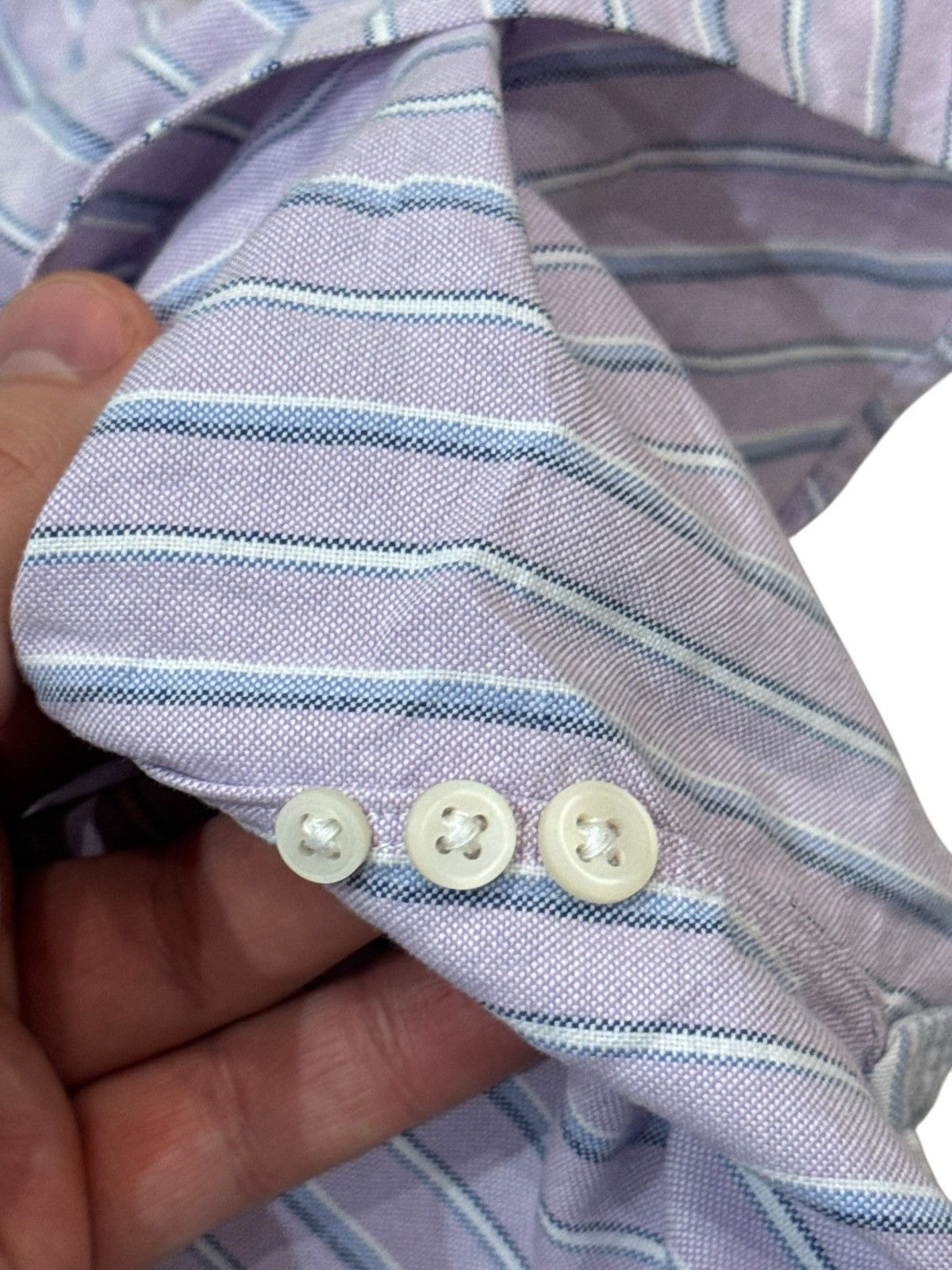 Ralph Lauren Ralph Lauren Classic Fit Purple Striped Button Down Shirt XL Size US XL / EU 56 / 4 - 10 Thumbnail