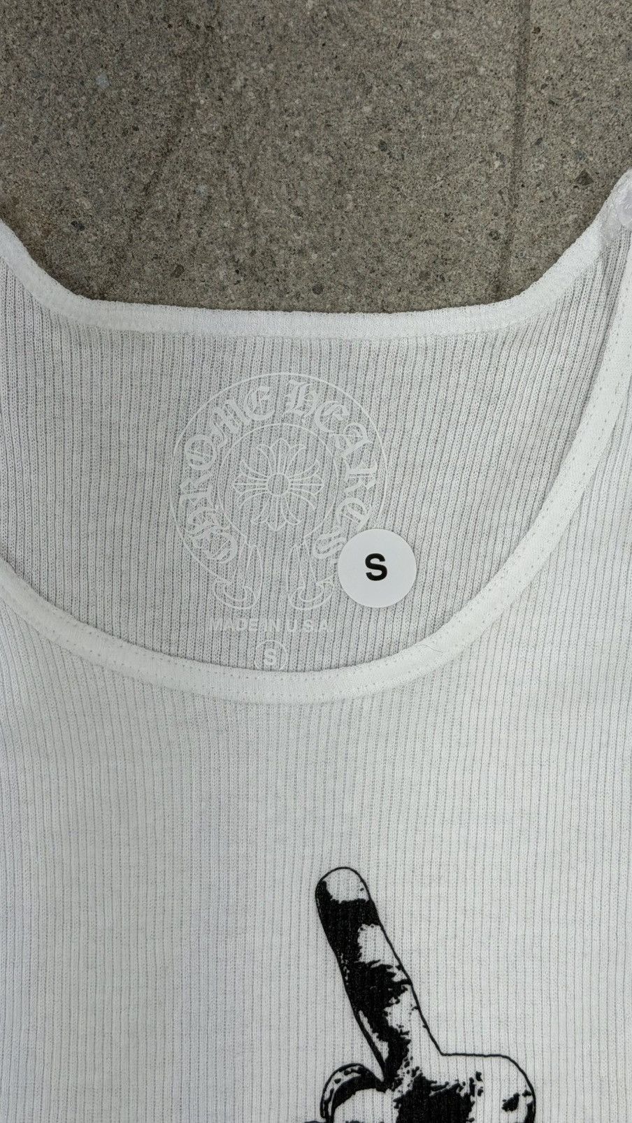 Chrome Hearts Chrome Hearts Richard Stark Middle Finger Tank Top Size US S / EU 44-46 / 1 - 2 Thumbnail
