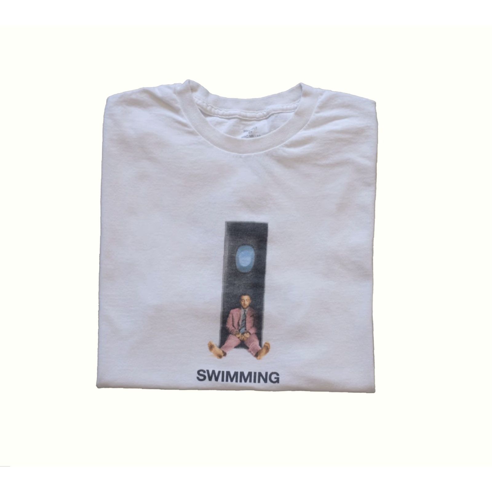 Vintage MAC MILLER SWIMMING TEE MUSIC TOUR WHITE T SHIRT MEN S SZ S 2010s 2018 T-Shirt Size US S / EU 44-46 / 1 - 2 Thumbnail