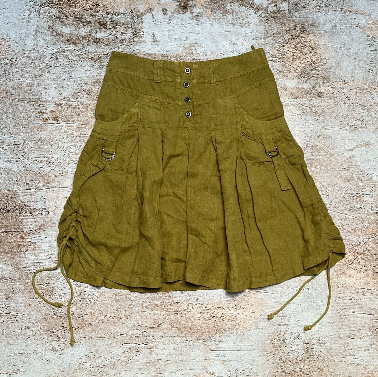 Japanese Brand × Vintage Vintage Japanese flare adjustable cargo skirt Size 28" / US 6 / IT 42 - 1 Thumbnail