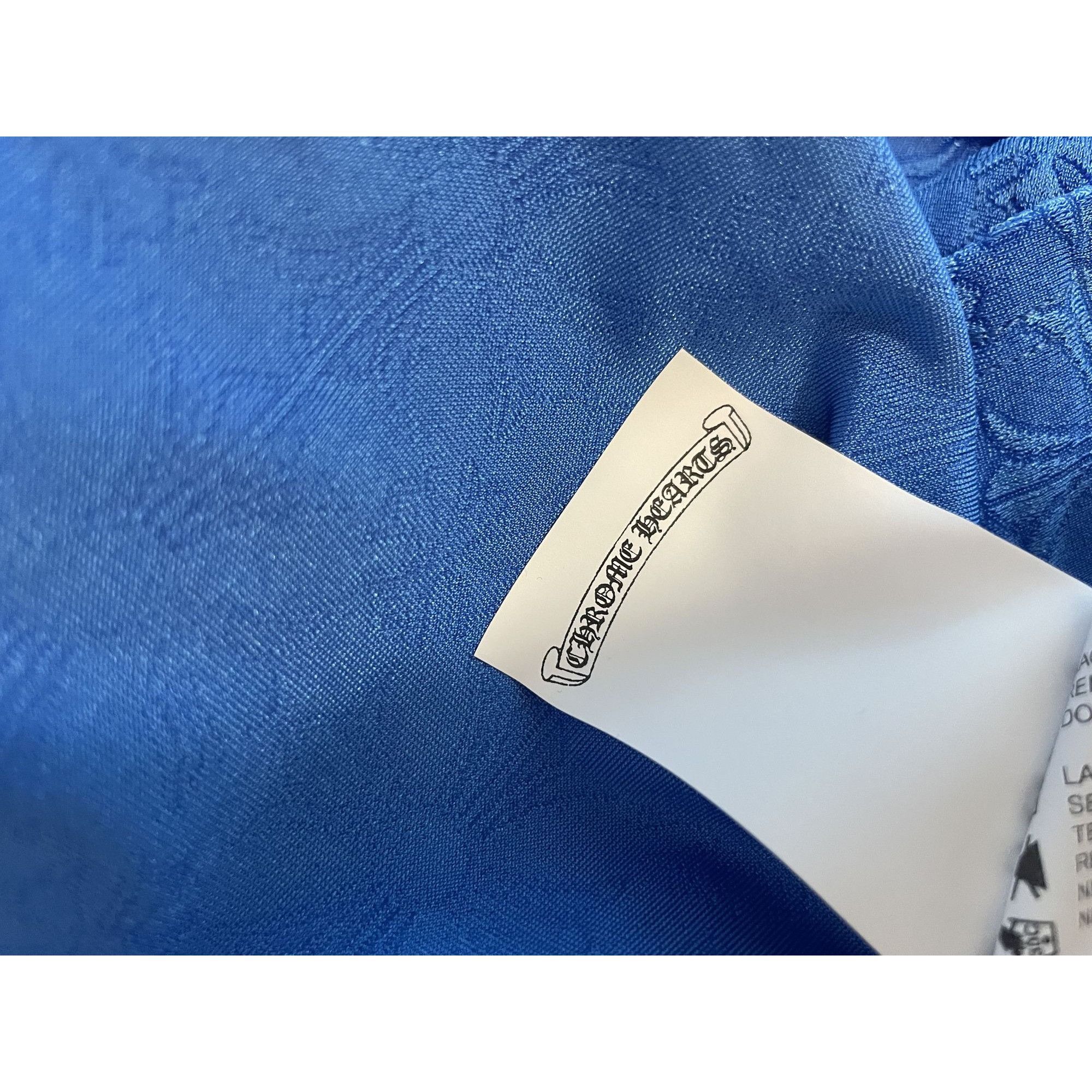 Chrome Hearts Chrome Hearts Blue Embossed Cross Pattern Short Size US 38 / EU 54 - 9 Thumbnail