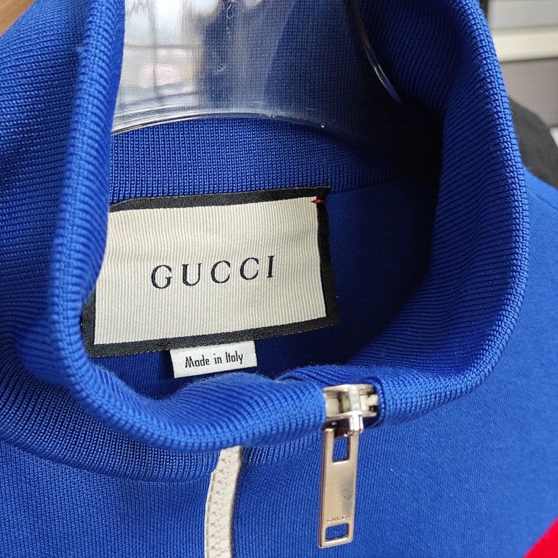 Gucci Gucci Colour block Logo embroidered stand-up collar long-s Size M / US 6-8 / IT 42-44 - 3 Thumbnail