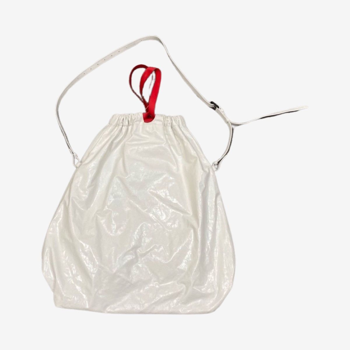 Balenciaga Balenciaga AW22 Leather Trash Bag white Size ONE SIZE - 4 Thumbnail