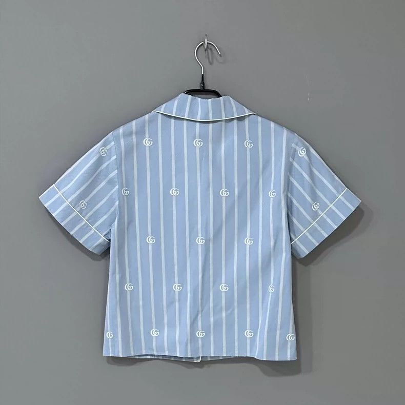 Gucci Gucci Size 38 Embroidered logo shirt size 38 2501-Nextarro Size XXS / US 00 / IT 34 - 3 Thumbnail