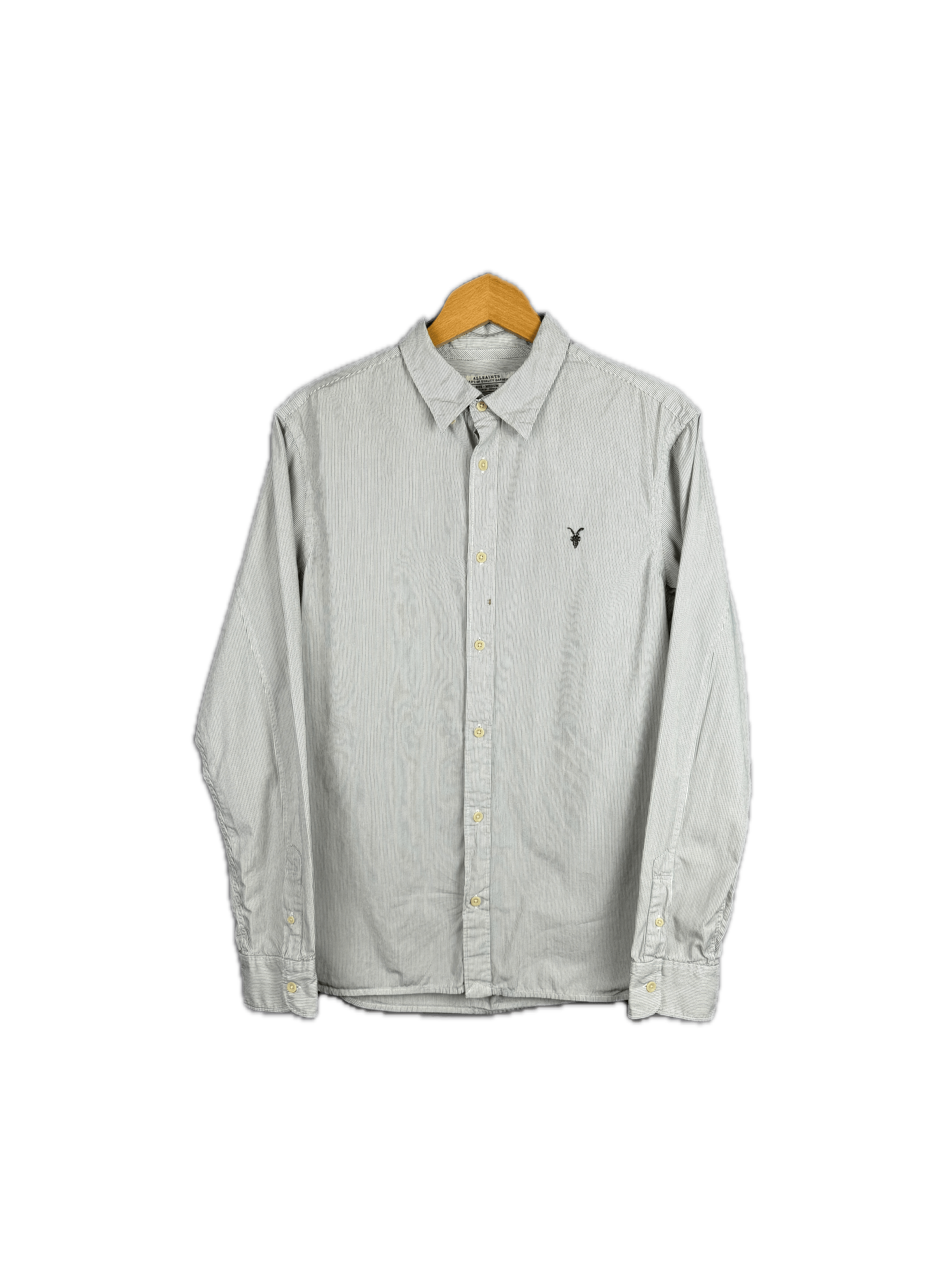 Allsaints × Flannel All Saints Shirt Pin Redondo Long Sleeve Striped Button Size US M / EU 48-50 / 2 - 1 Thumbnail
