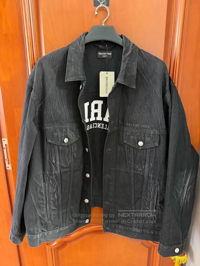 Balenciaga Balenciaga Denim Jacket Size US M / EU 48-50 / 2 - 2 Thumbnail