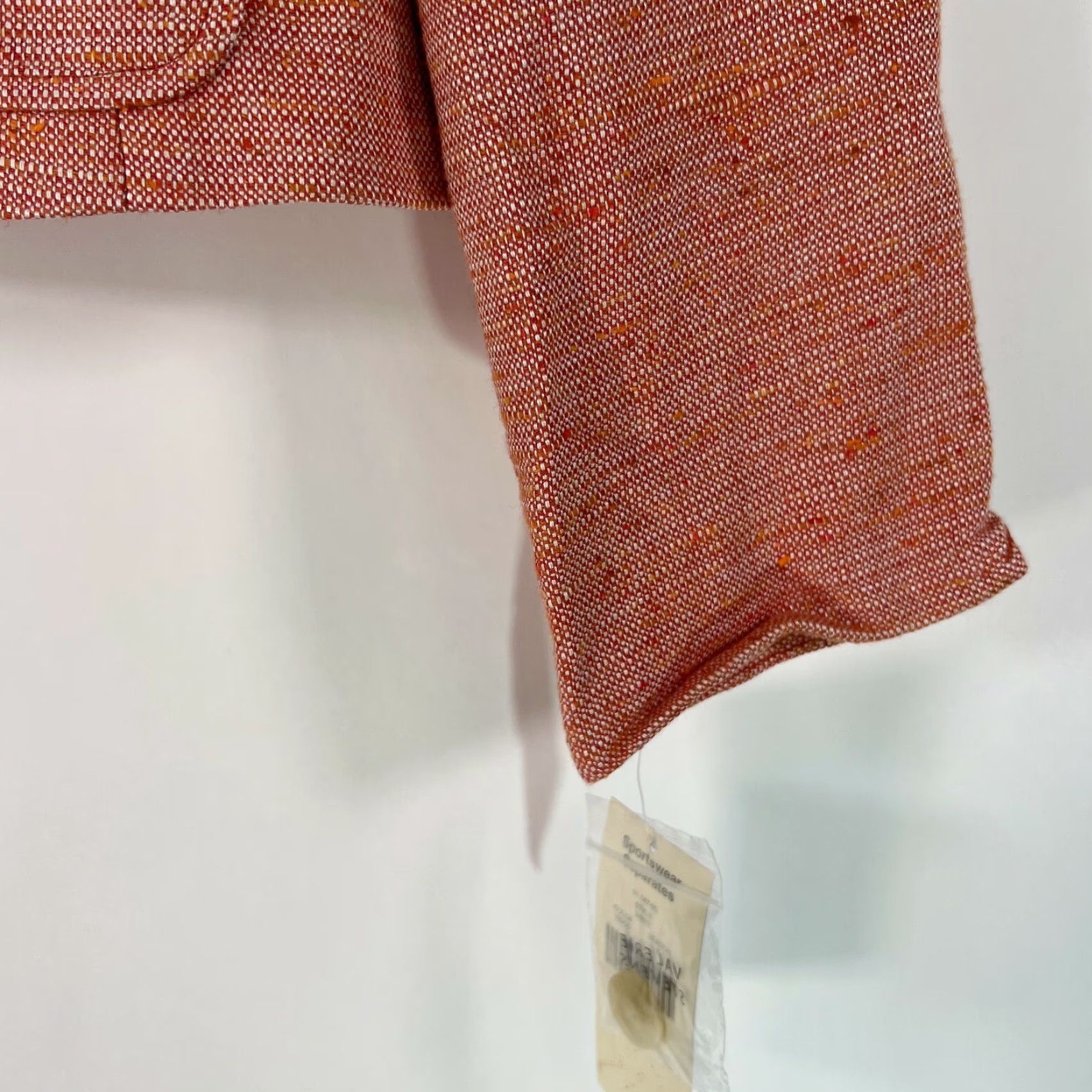 Vintage Valerie Stevens Blazer Shirt Womens Lined Pockets Orange Size 10 Regular Adult Size L / US 10 / IT 46 - 5 Thumbnail