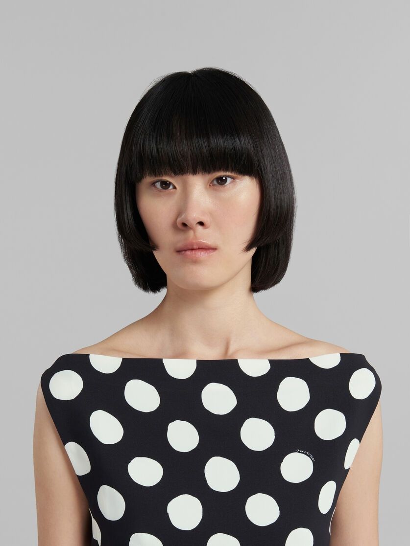 o1w1db10824 Midi Dress in Black/White
