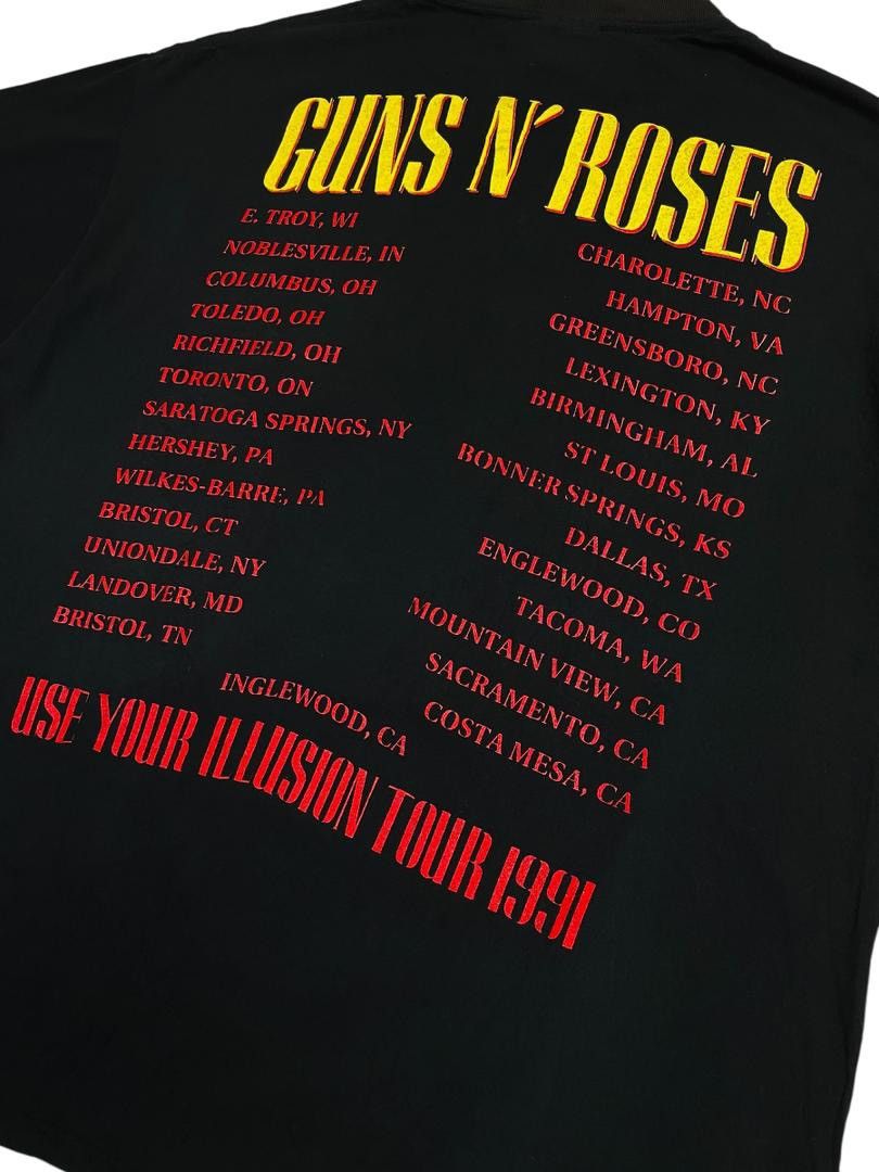 Brockum ‘91 Guns N’ Roses Use Your Illusion Tour T-Shirt–Brockum Tag Size US L / EU 52-54 / 3 - 6 Thumbnail