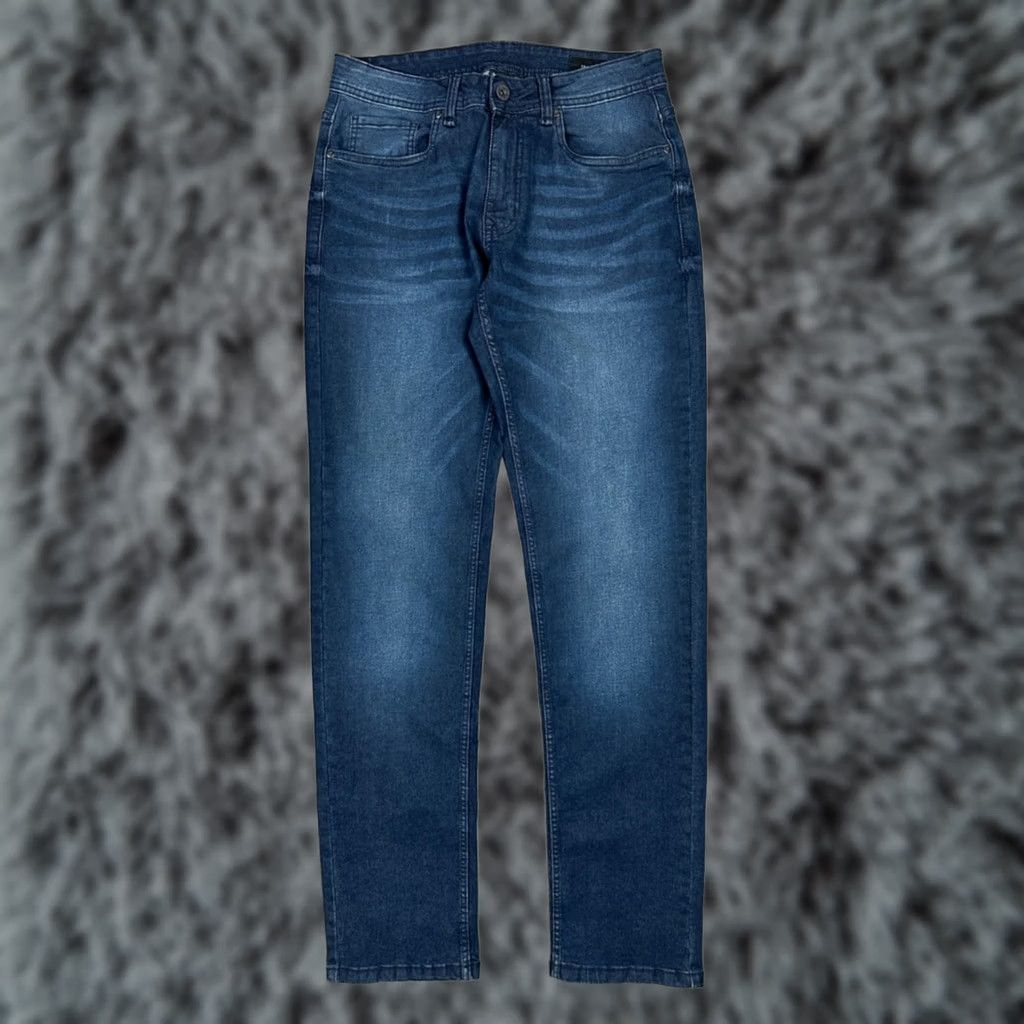 Vintage The Perfect Jean Nyc Athletic Fit Jeans - 30x34 Men Blue Tapered Regular 30 Inseam 34 Mens Jeans NYC Size US 30 / EU 46 - 1 Thumbnail