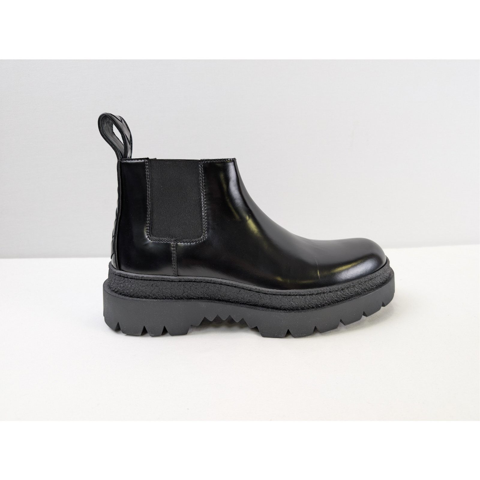 Bottega Veneta o1rshd1 Texas Calf Highway Ankle Boots in Black Size US 10 / EU 43 - 4 Thumbnail