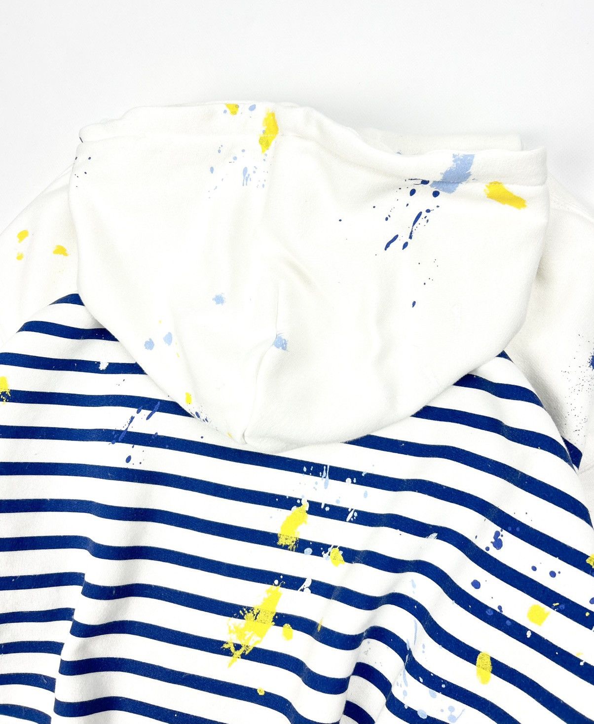 Denim & Supply Ralph Lauren Denim & Supply Ralph Lauren Cropped Striped Paint Hoodie Y2K Size L / US 10 / IT 46 - 13 Thumbnail