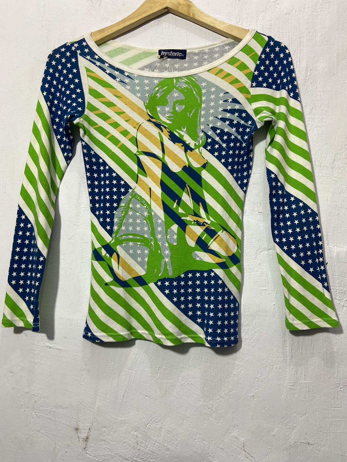 Hysteric Glamour Hysteric 69 Hoochie Coochie Woman LongSleeve Stretch Tshirt Size XS / US 0-2 / IT 36-38 - 3 Thumbnail
