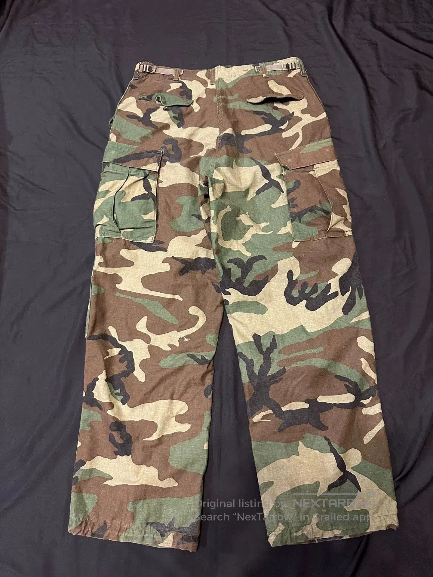 Vintage Vintage 80s M65 Camo Cargo Pants. Size US 28 / EU 44 - 6 Thumbnail