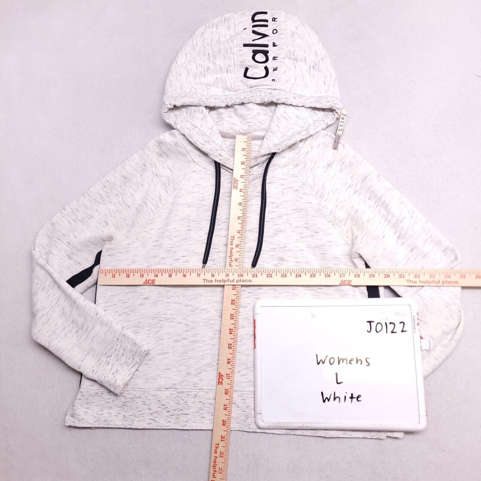 Calvin Klein Calvin Klein Casual Pullover Hoodie Womens Size Large White Size L / US 10 / IT 46 - 7 Thumbnail
