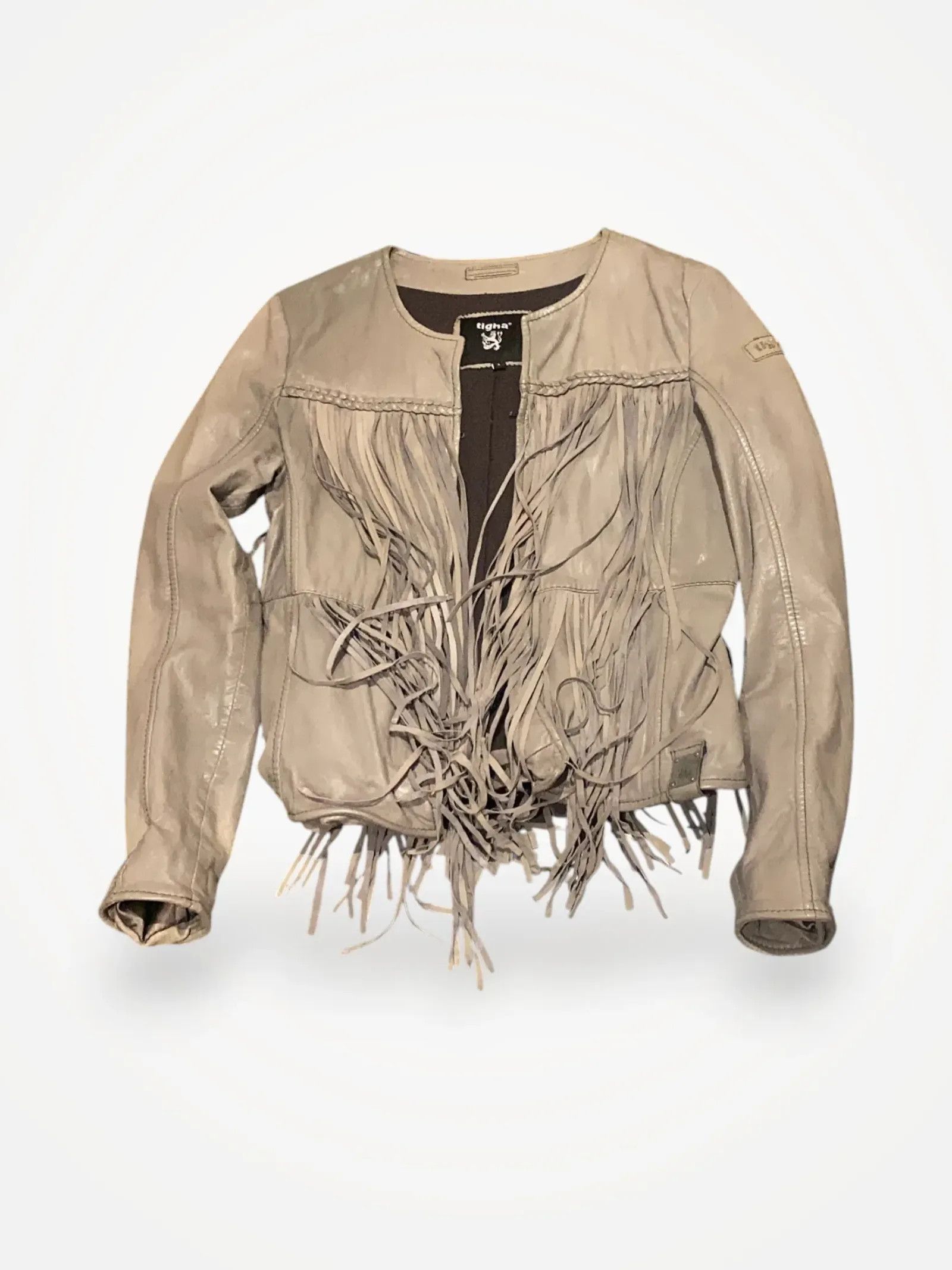 tigha Tigha Leather Jacket Size L / US 10 / IT 46 - 1 Thumbnail