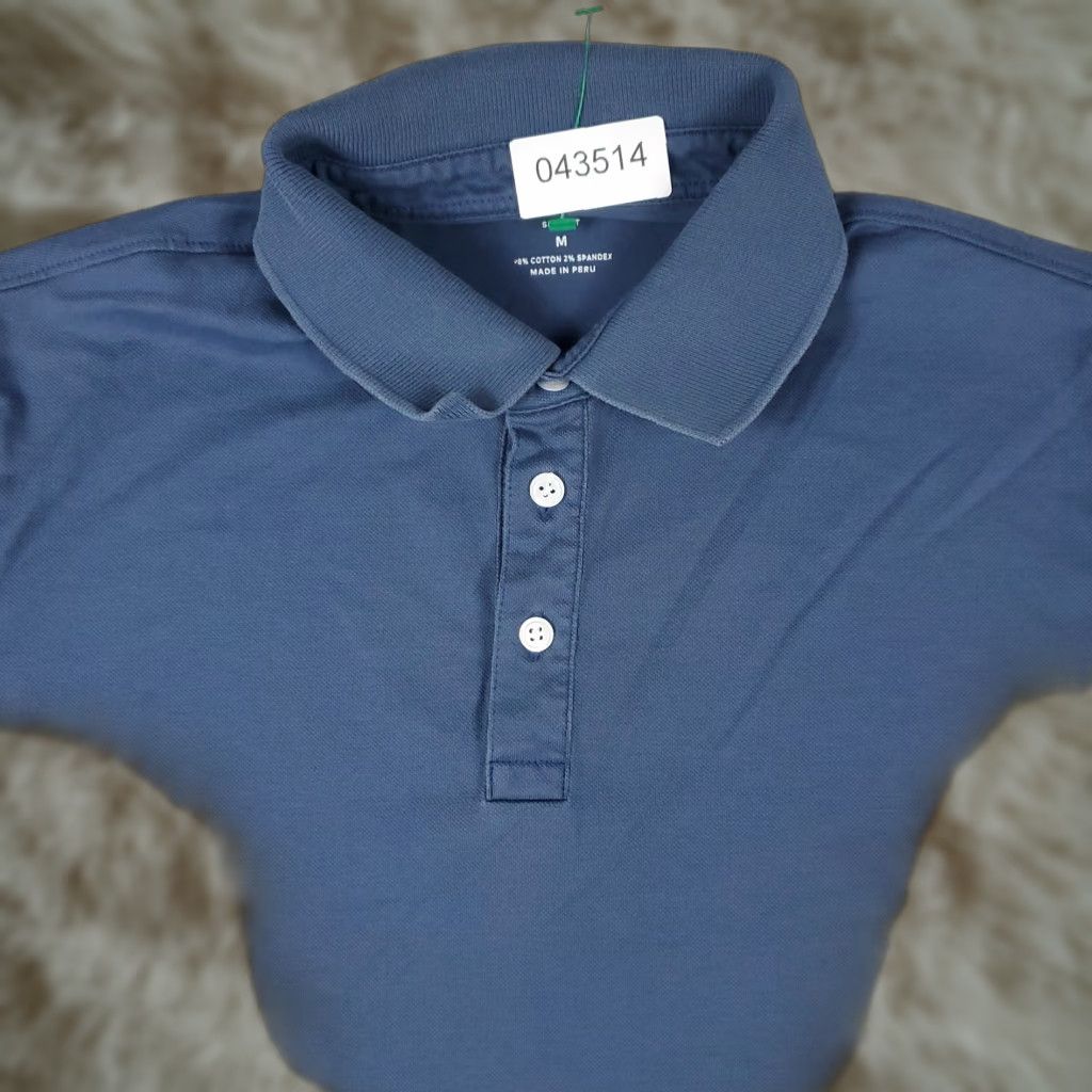 Bonobos BONOBOS Polo Shirt Mens Size M Blue Casual Short Sleeve Adult - Cotton Blend - Regular Fit - Button Collar Size US M / EU 48-50 / 2 - 1 Thumbnail
