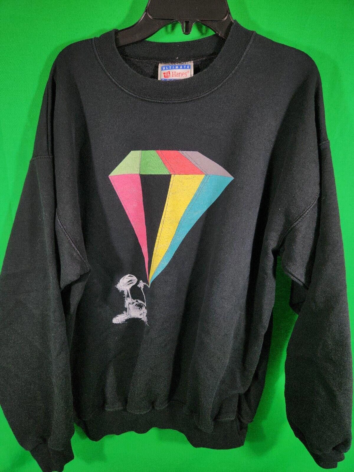 Hanes Vintage 90s Sweatshirt Hanes Ultimate Hanes Graphic Diamond Size US 32 / EU 48 - 1 Thumbnail