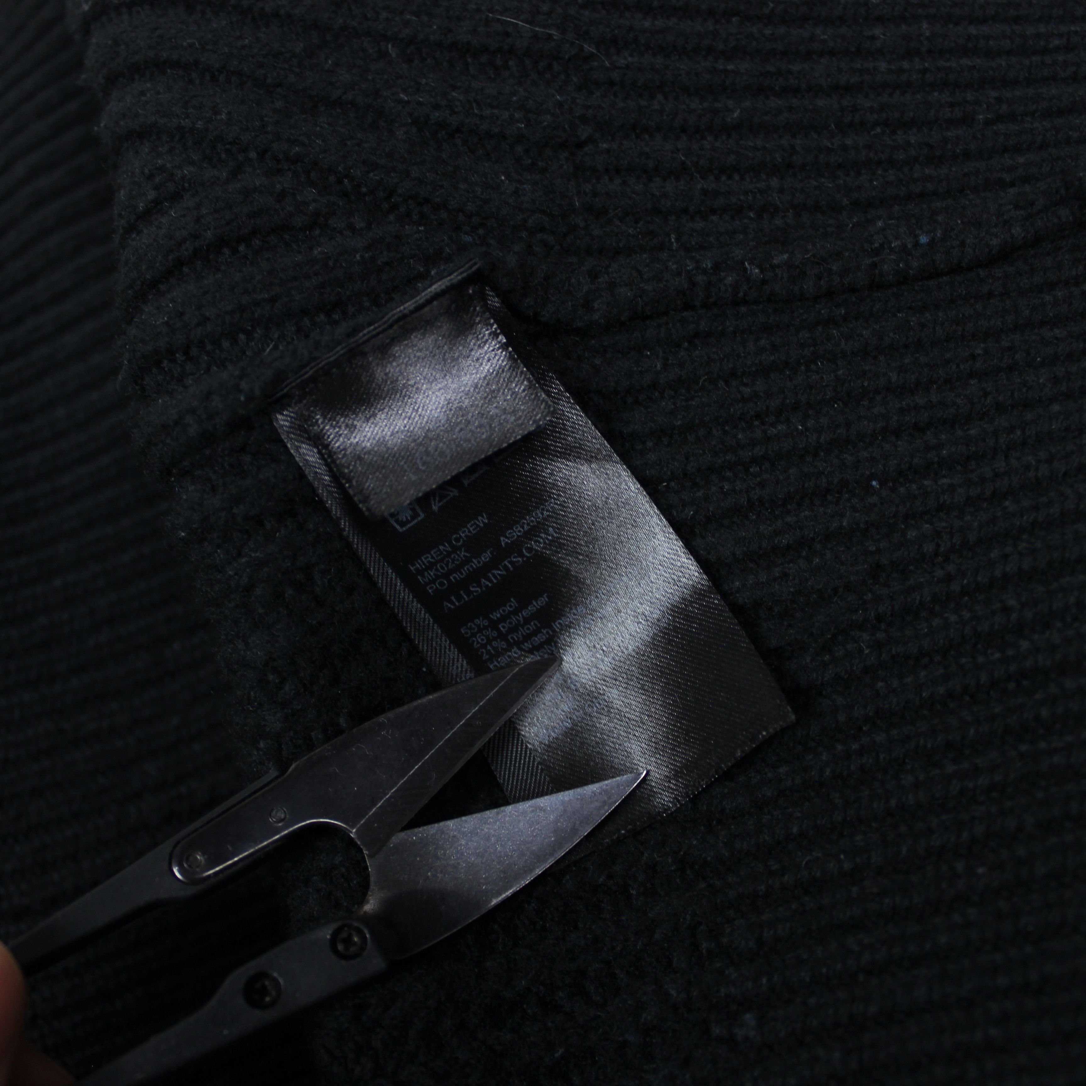 Allsaints Allsaints sweater men knitwear s m black hirem crew Size US S / EU 44-46 / 1 - 5 Thumbnail