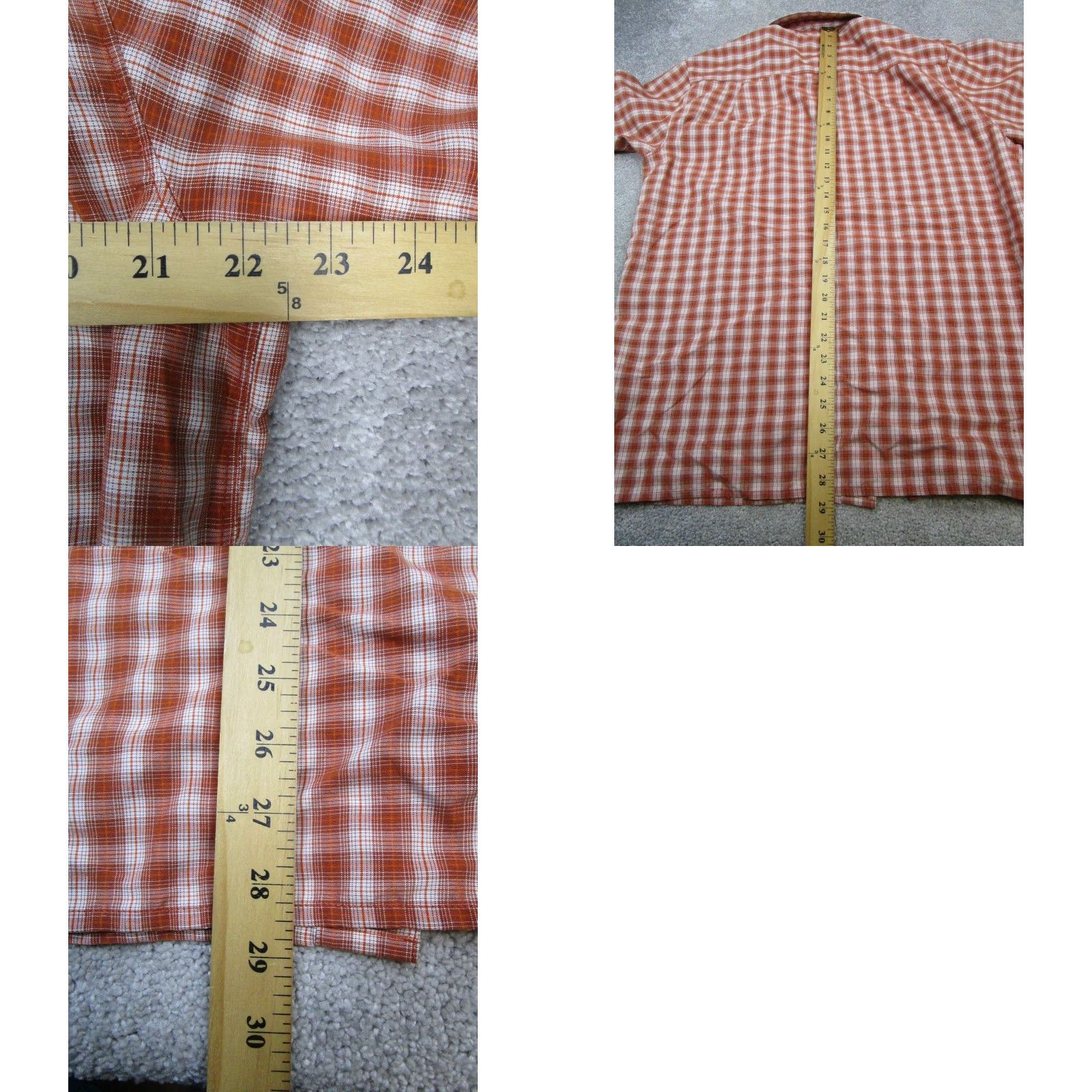 The North Face The North Face Shirt Mens L Orange White Button Up Plaid Casual Short Sleeve Collared Pocketed Regular Fit Vintage: No Size US L / EU 52-54 / 3 - 8 Thumbnail