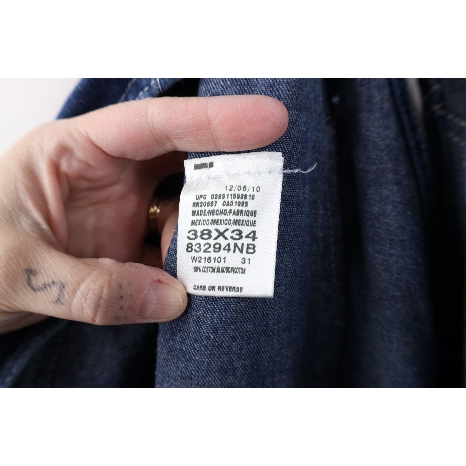 Dickies Vintage Y2K Dickies Faded Wide Leg Denim Overalls Size US 38 / EU 54 - 10 Thumbnail