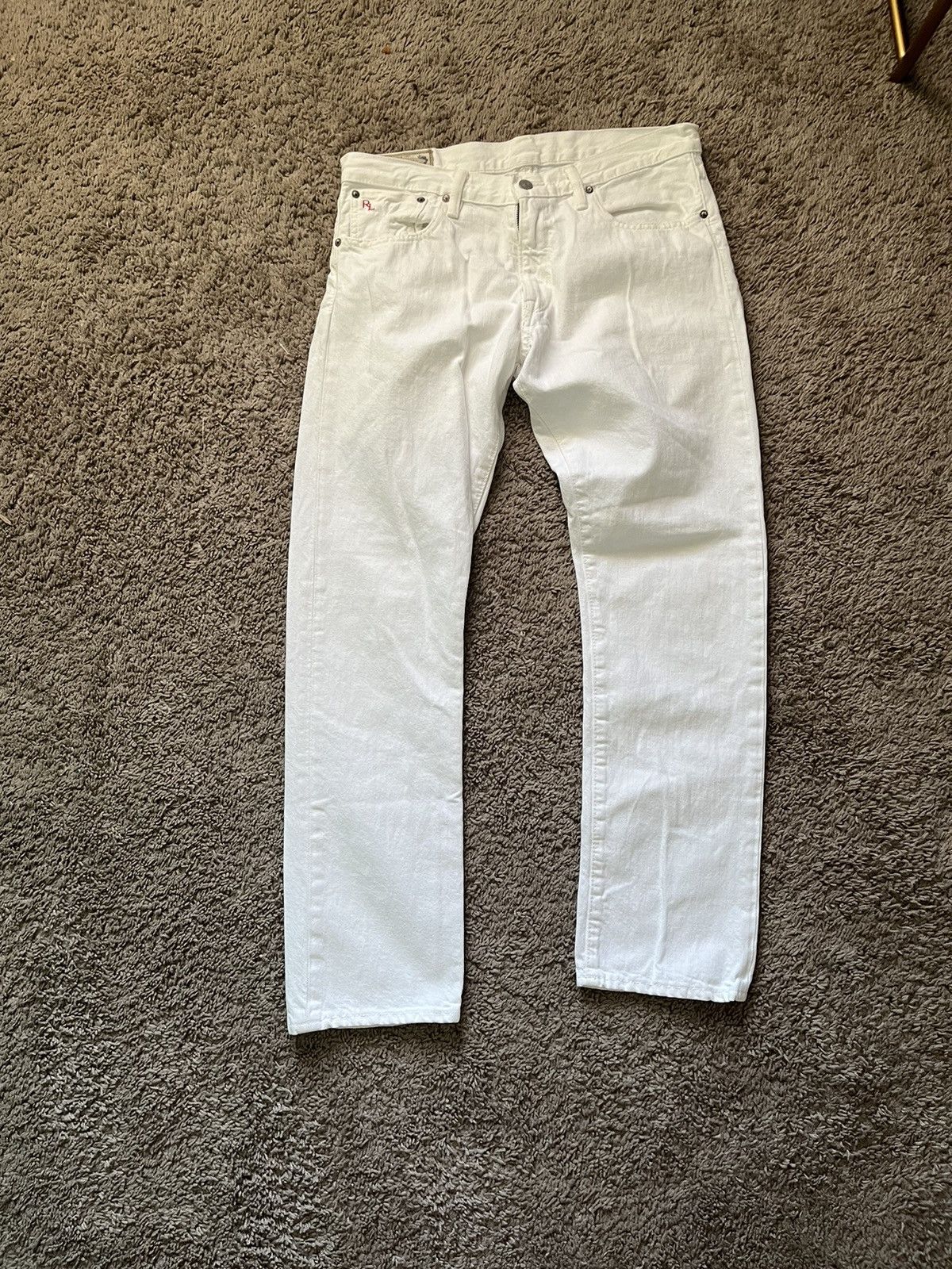 Polo Ralph Lauren White Ralph Lauren Slim Straight Jeans Size US 32 / EU 48 - 1 Thumbnail