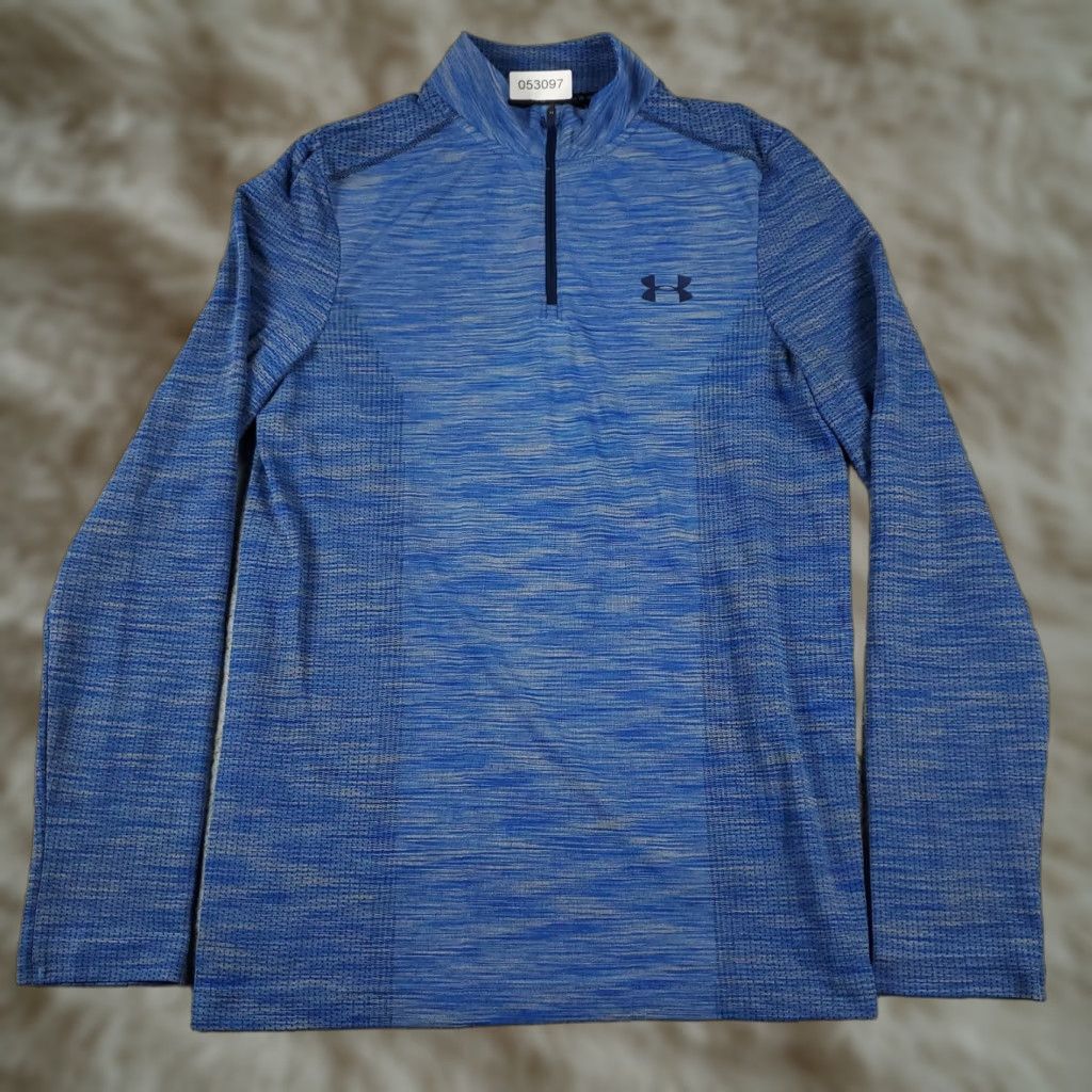 Under Armour Under Armour T Shirt Mens Size Small Blue 1/4 Zip Pullover Long Sleeve Size US S / EU 44-46 / 1 - 1 Thumbnail