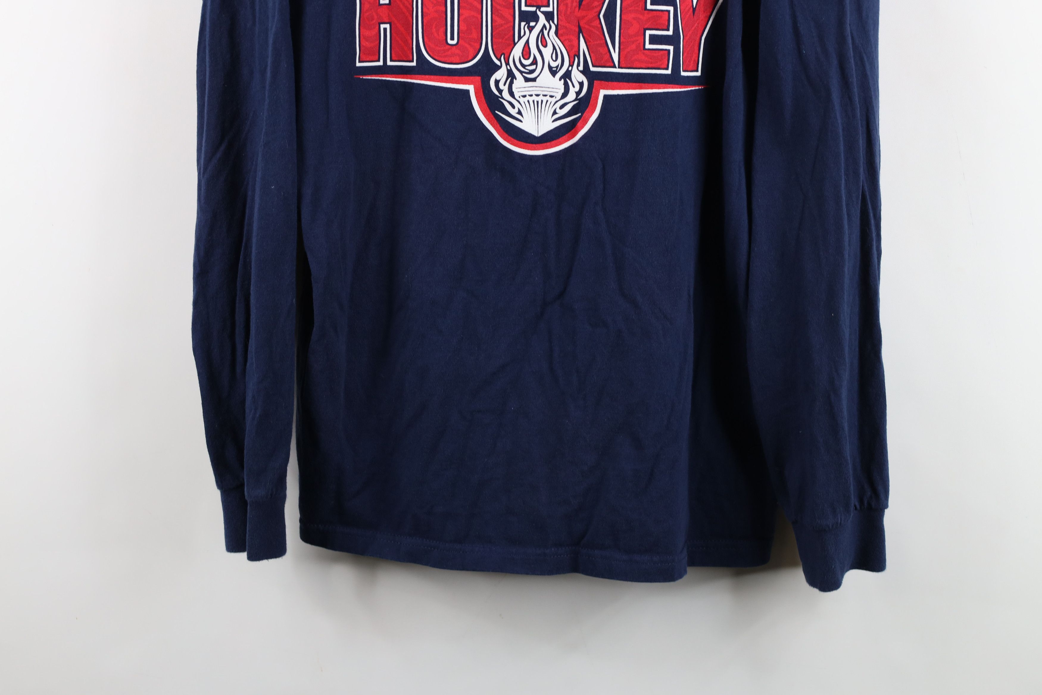 Nike Vintage Nike Center Swoosh USA Hockey Long Sleeve T-Shirt Size US L / EU 52-54 / 3 - 3 Thumbnail