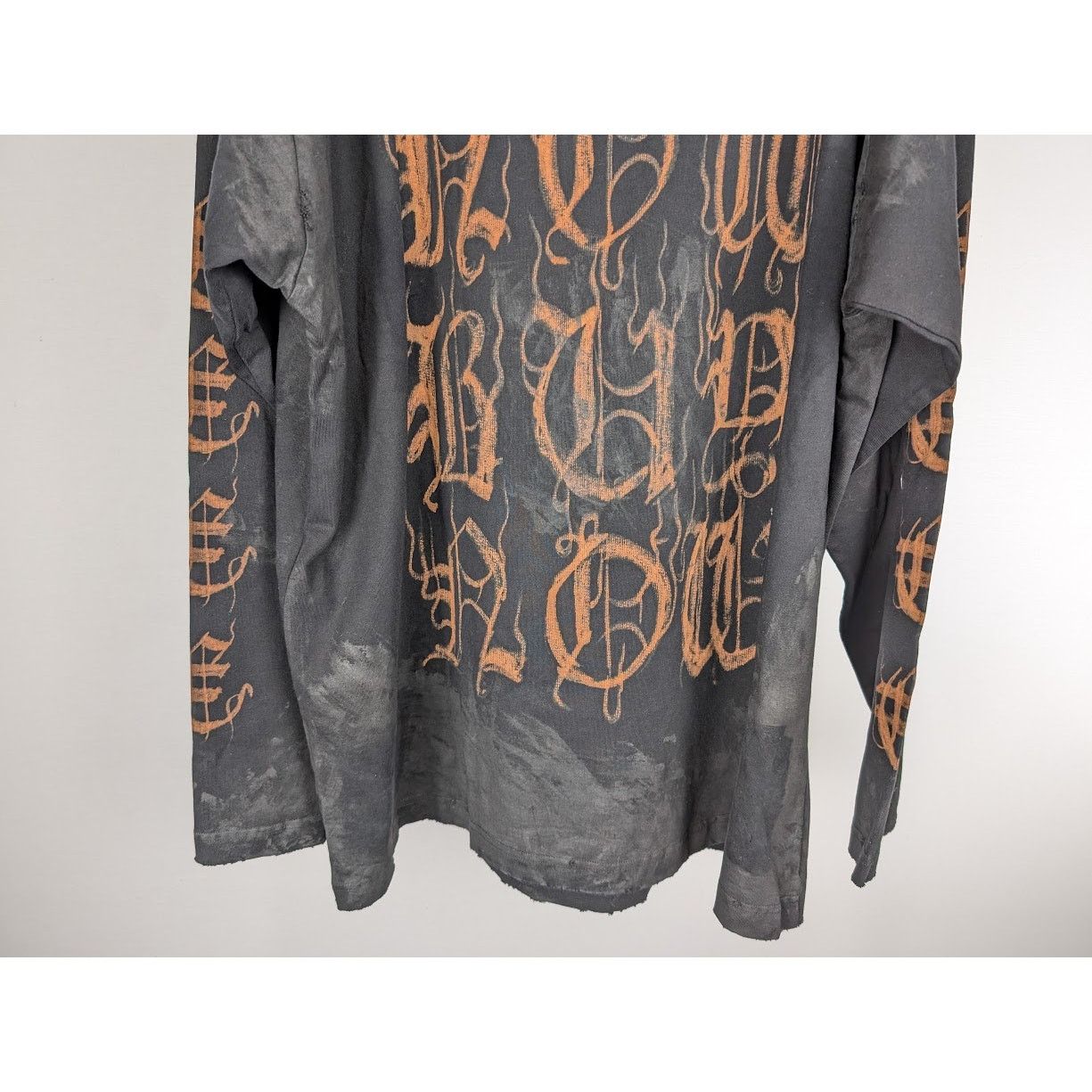Balenciaga o1rshd1 Long Sleeve T-Shirt in Nero Size US M / EU 48-50 / 2 - 13 Thumbnail