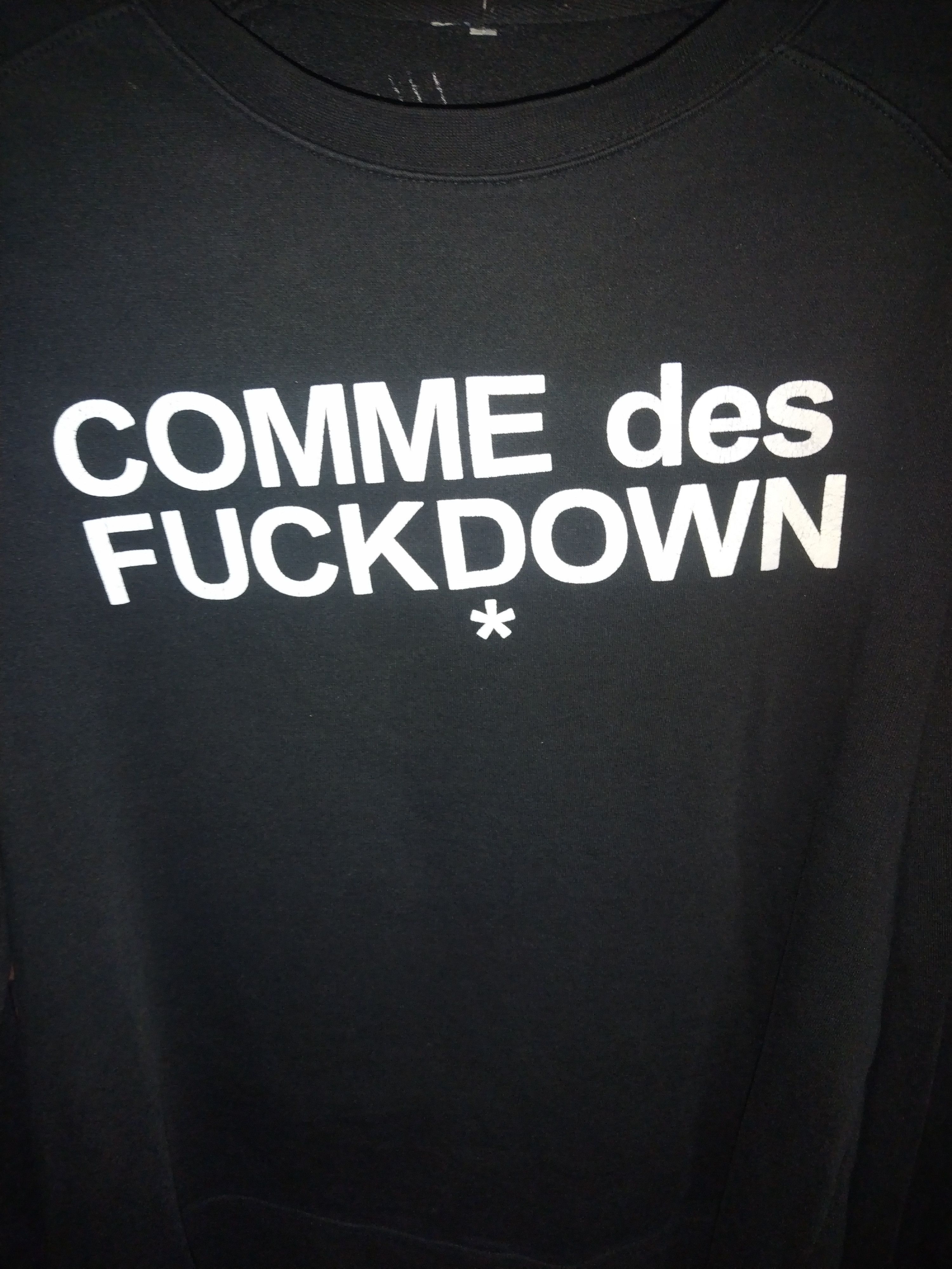 Comme Des Fuck Down Comme Des fuck down sweatshirt Size US L / EU 52-54 / 3 - 7 Thumbnail