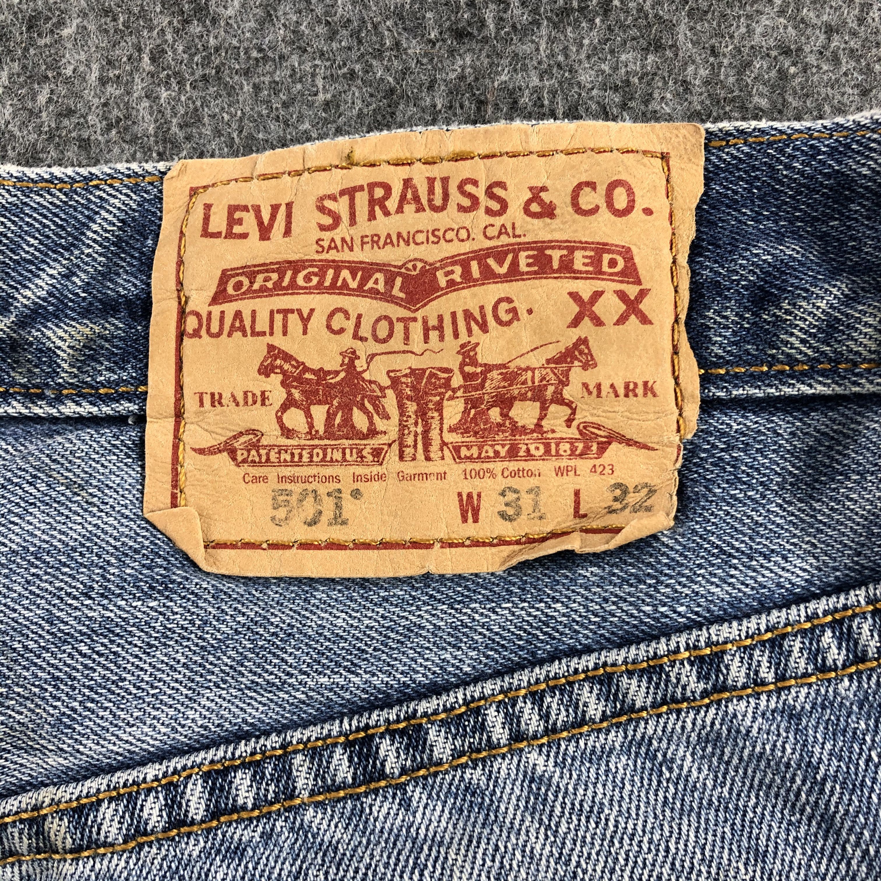 Levi's Vintage Blue Wash Levis 501 Jeans-J2029 Size US 32 / EU 48 - 5 Thumbnail