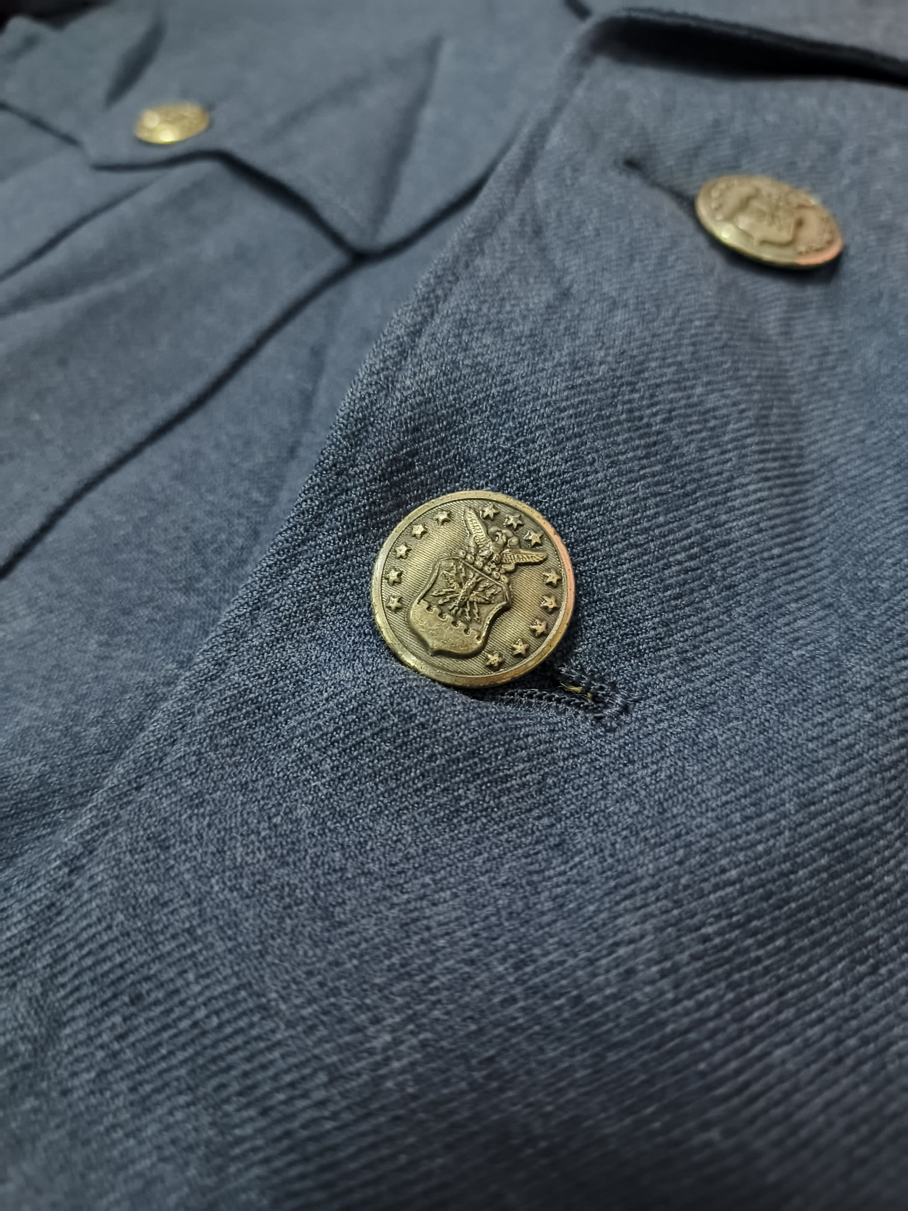 Vintage Vintage 1961 US Air Force Coat Officer Dress Jacket USAF Size US S / EU 44-46 / 1 - 5 Thumbnail