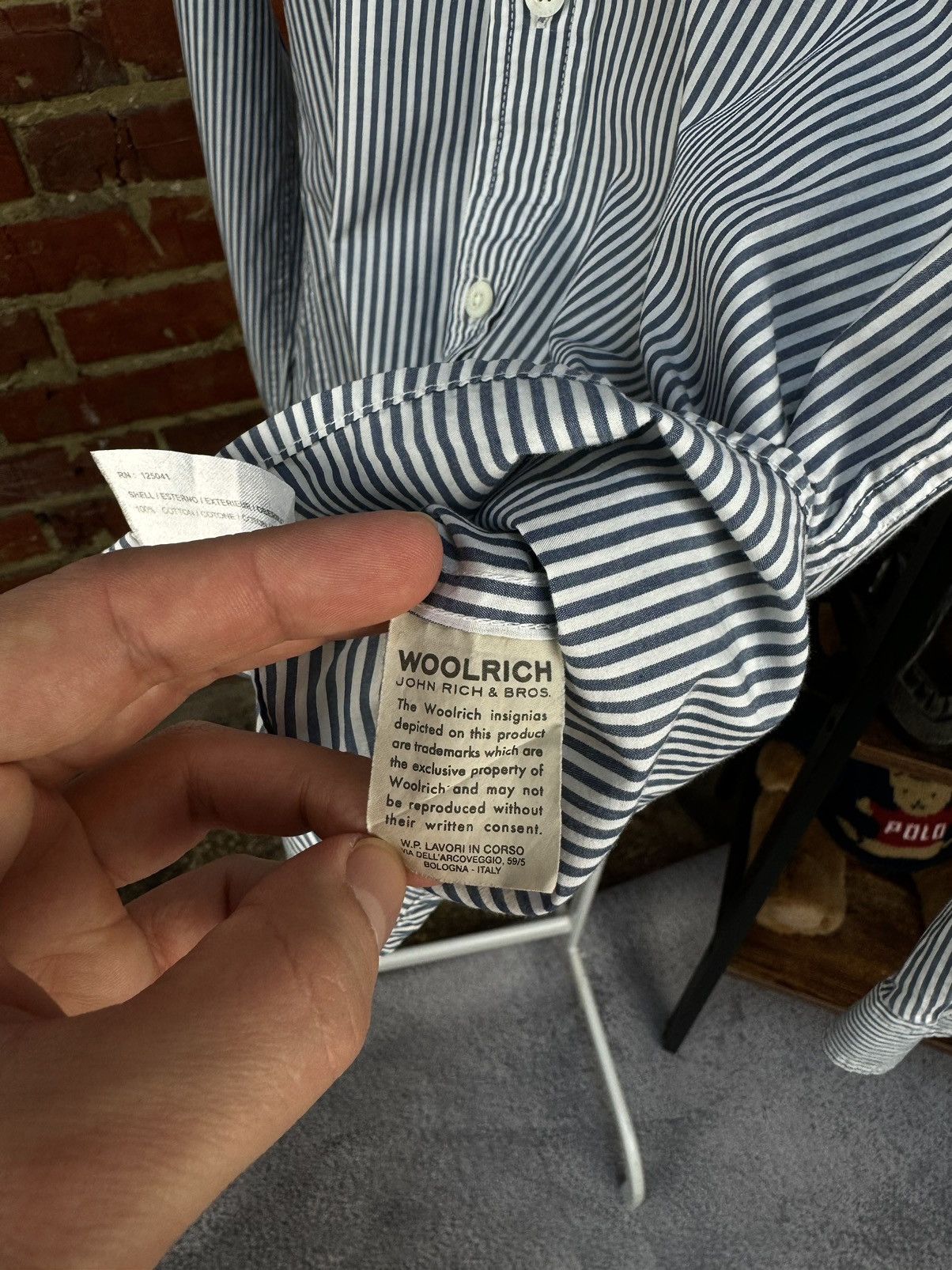 Woolrich Woolen Mills WOOLRICH Striped Pockets Casual Long Sleeve Shirt Size US S / EU 44-46 / 1 - 15 Thumbnail