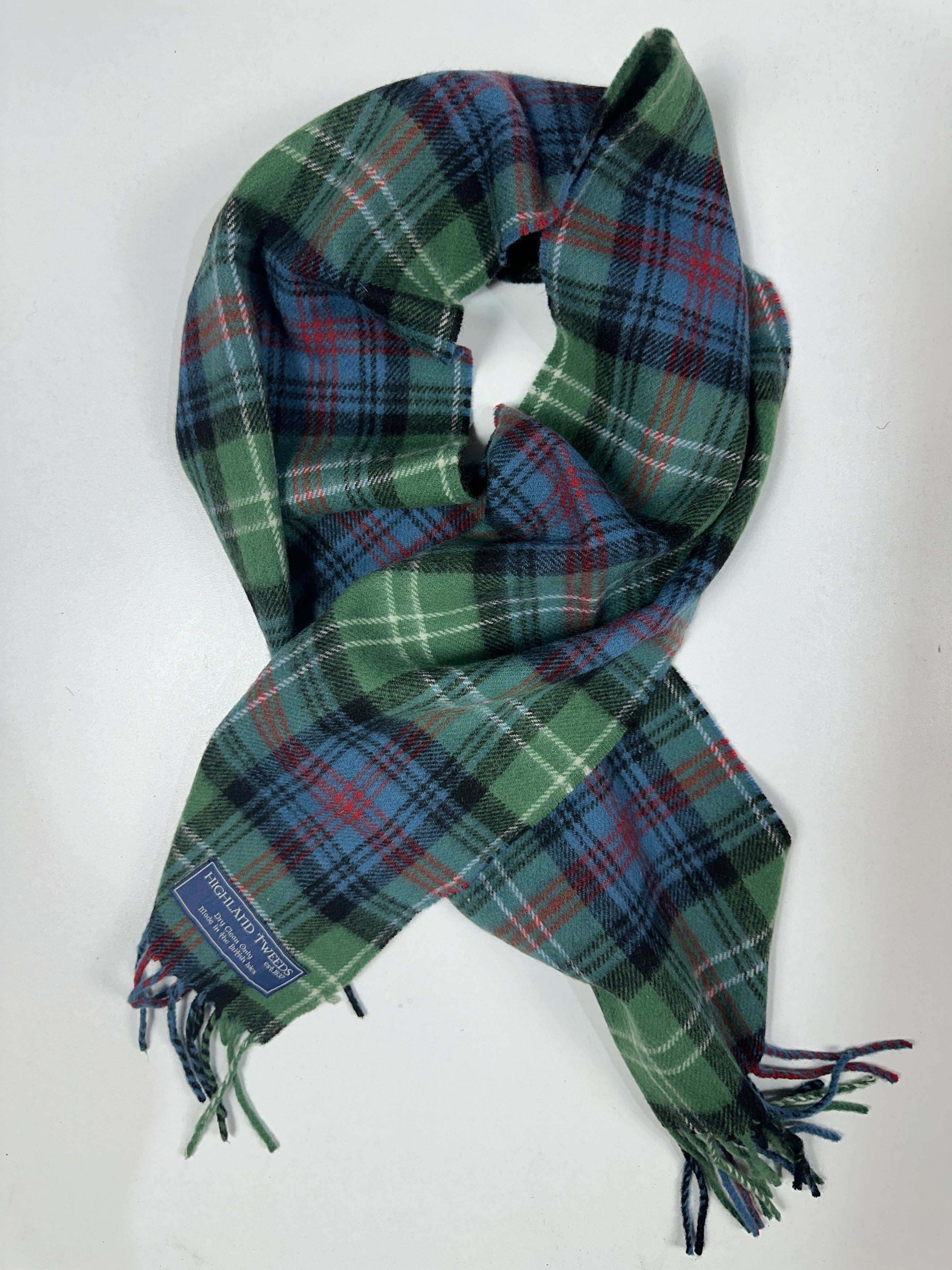 Highland Highland Tartan Tweeds 100 % Wool scarf 30 x 135 cm Size ONE SIZE - 1 Thumbnail