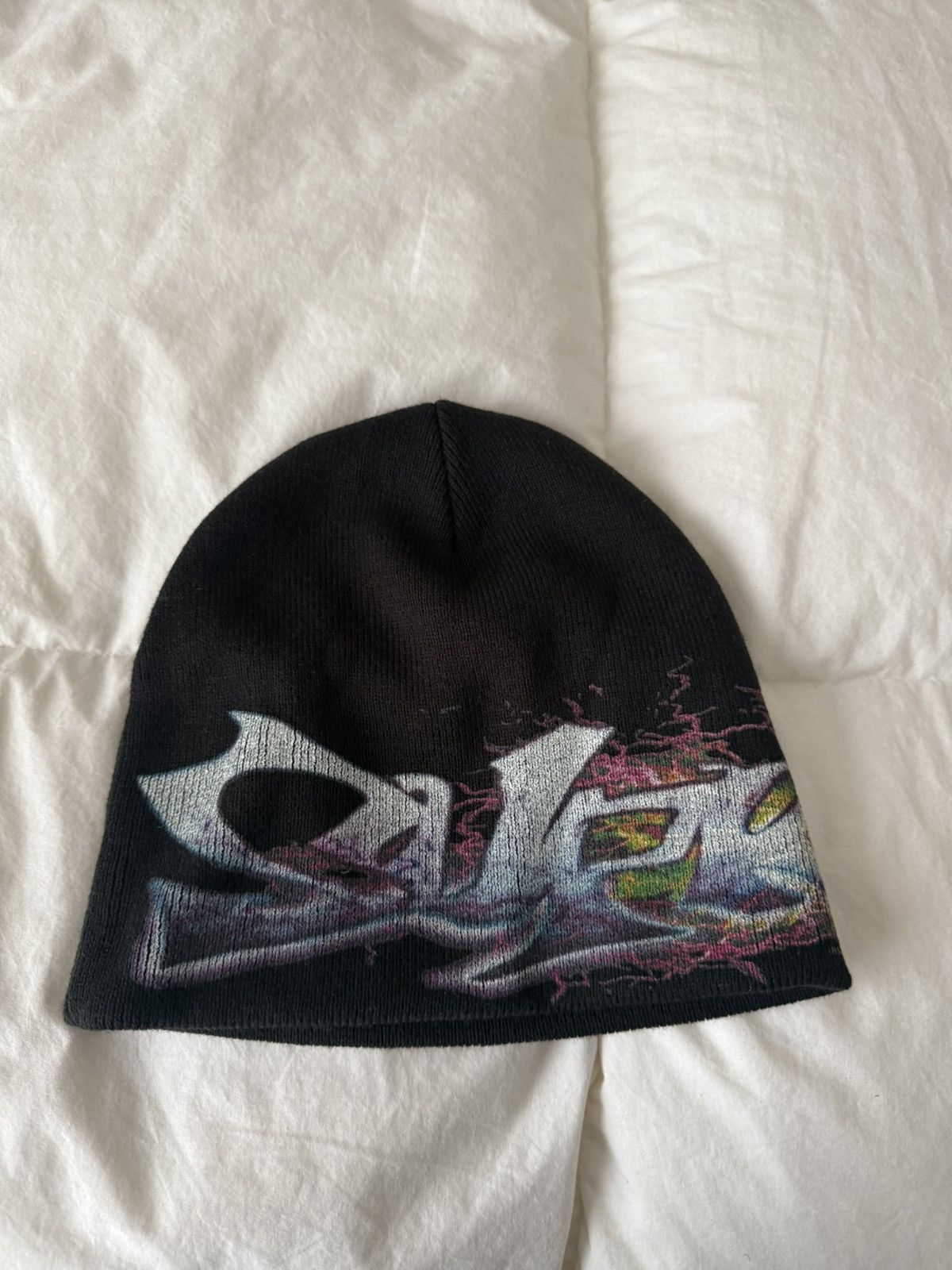 Supreme Supreme x Art Dealer Tag Beanie Black | Grailed